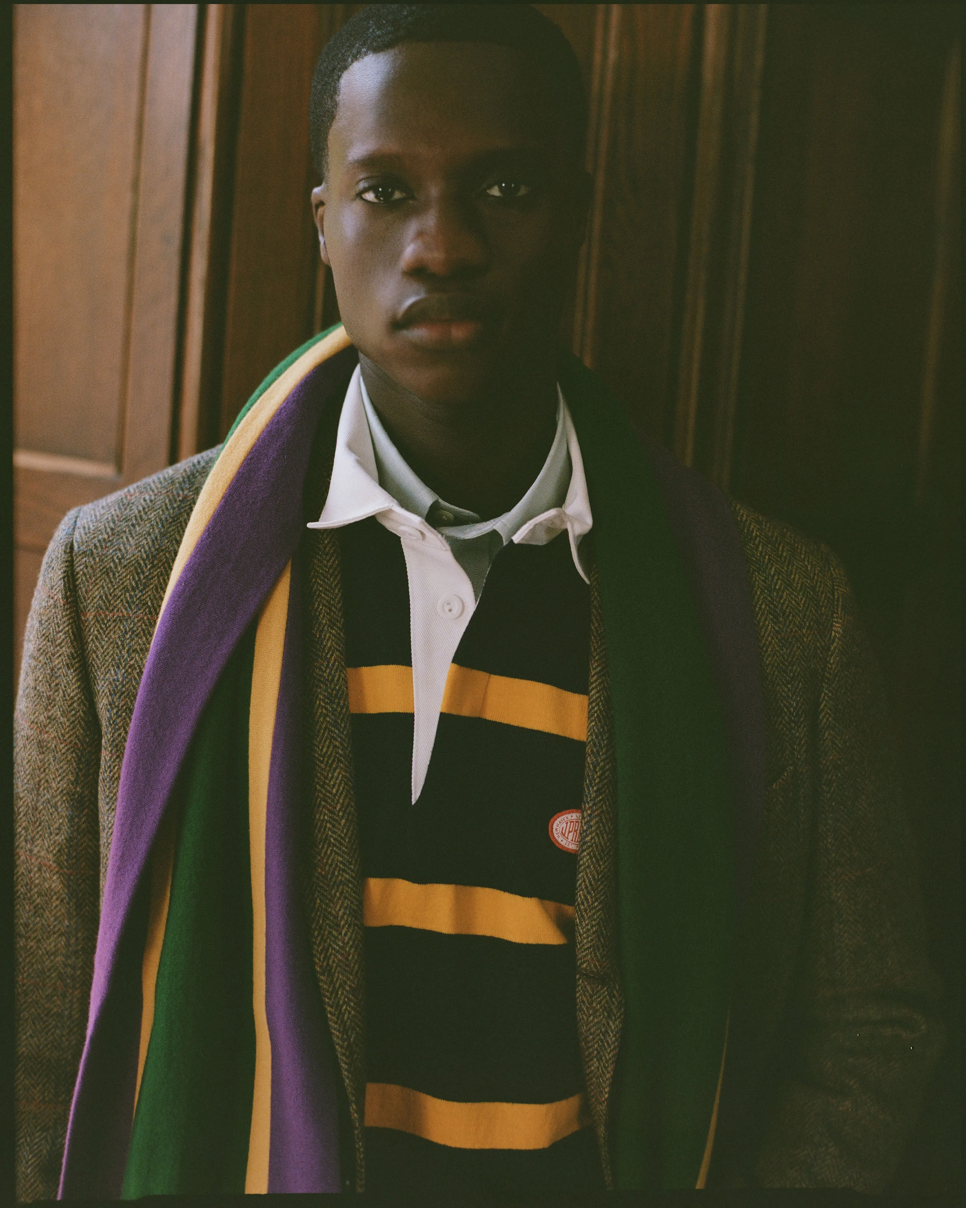 Made-in-USA Yellow Bar Stripe J. Press Seal Cotton Rugby sold by J. Press product image thumbnail 3