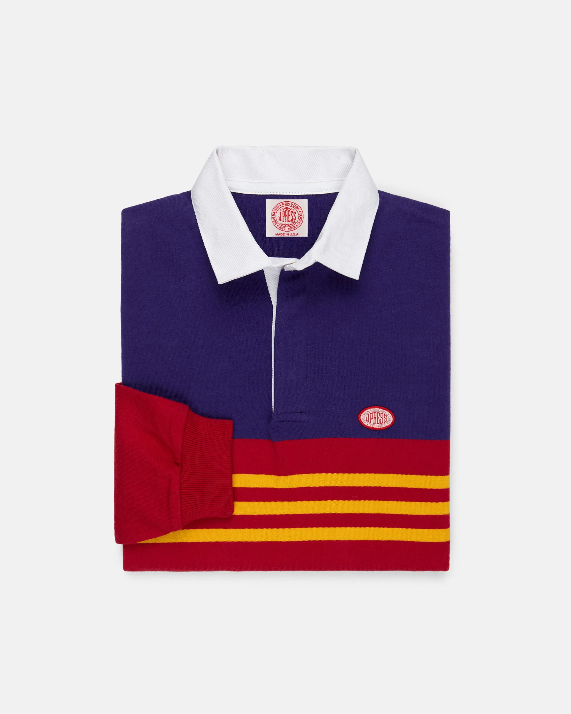 Made-in-USA Multi-stripe J. Press Seal Cotton Rugby sold by J. Press product image thumbnail 2