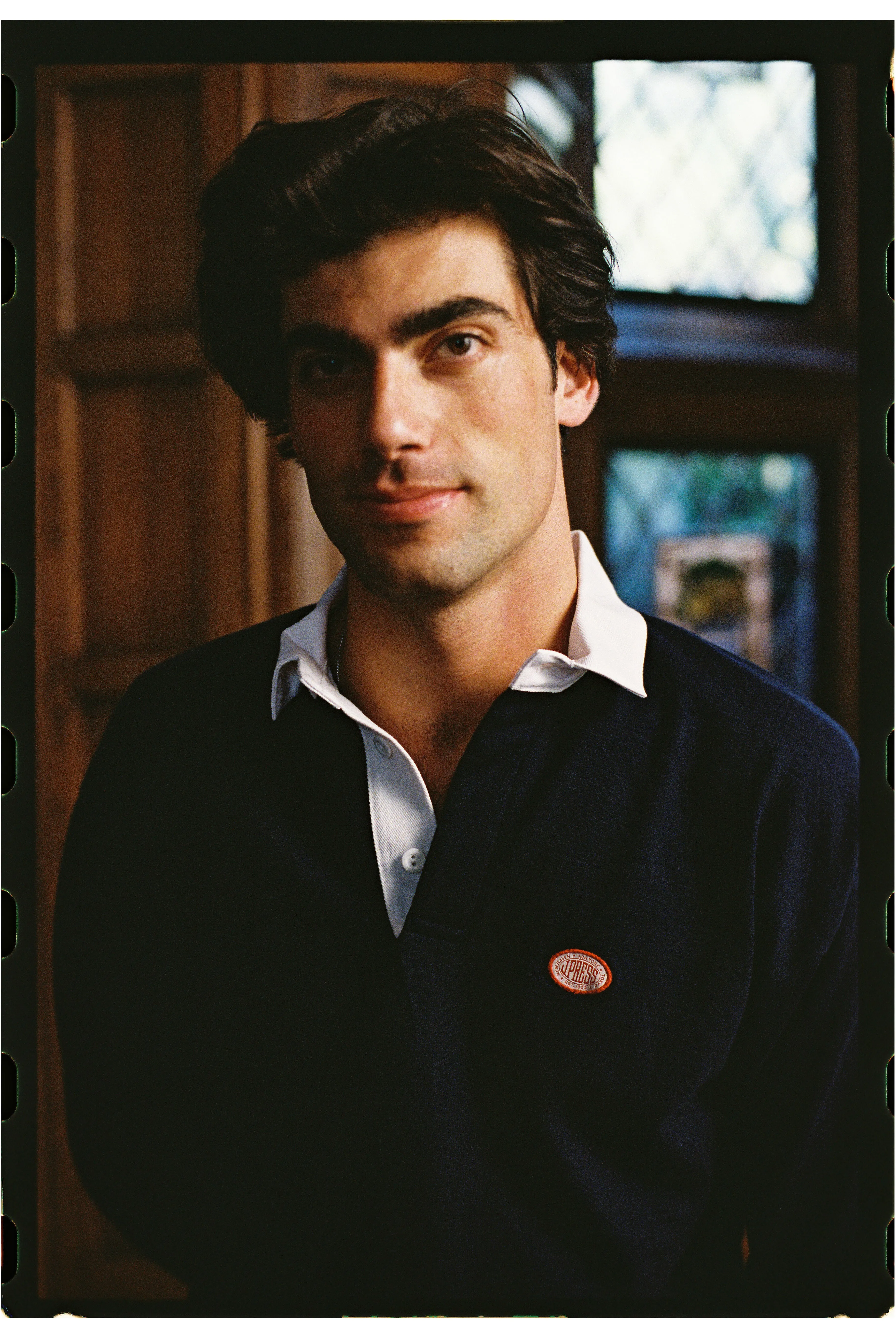 Made-in-USA Solid Navy J. Press Seal Rugby Shirt sold by J. Press product image thumbnail 3