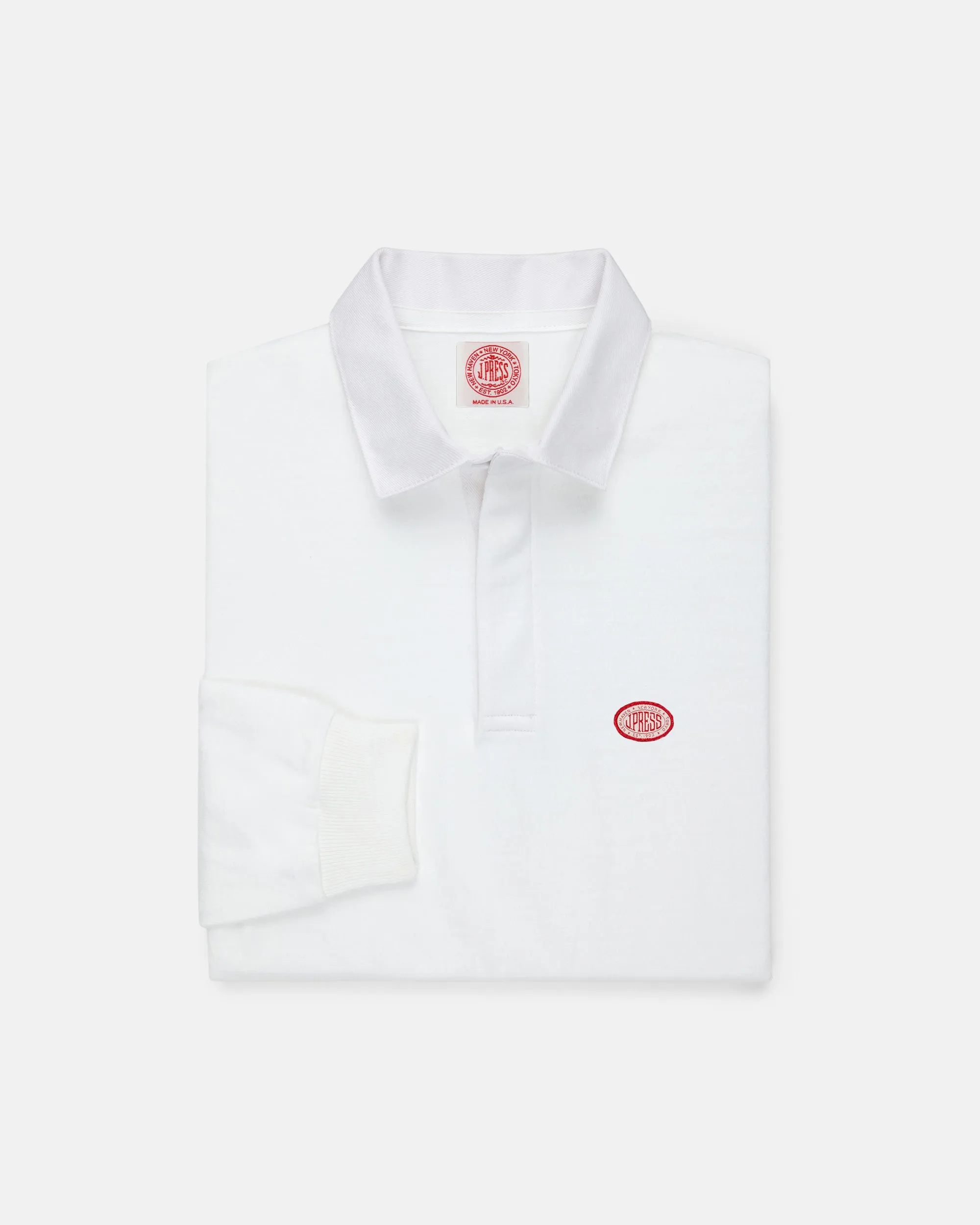 Made-in-USA White J. Press Seal Rugby sold by J. Press product image thumbnail 2