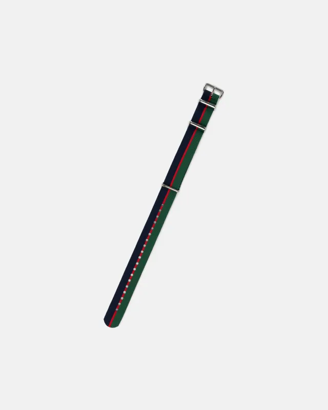 Royal Welsh Regimental Stripe Nylon Watch Strap sold by J. Press
