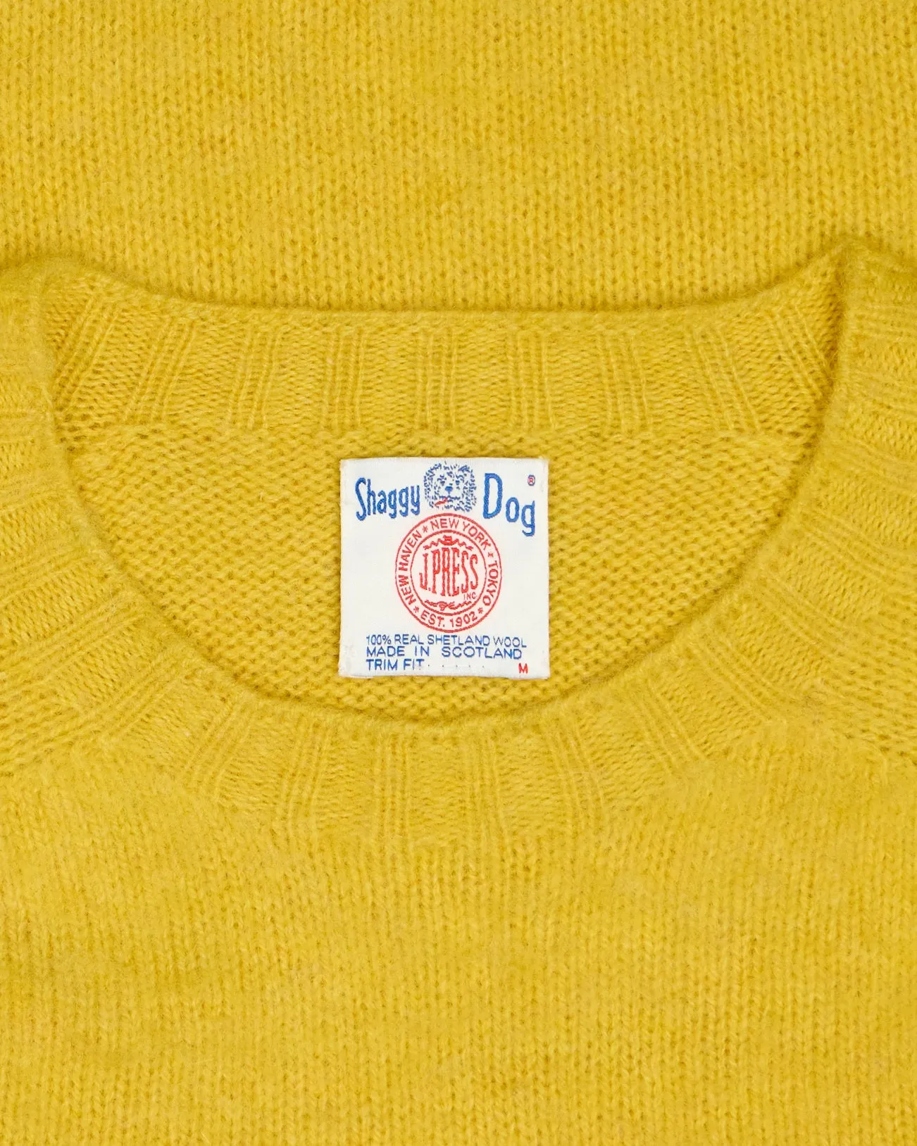 Made-in-Scotland Yellow Shaggy Dog Icon Sweater - Trim Fit sold by J. Press product image thumbnail 4