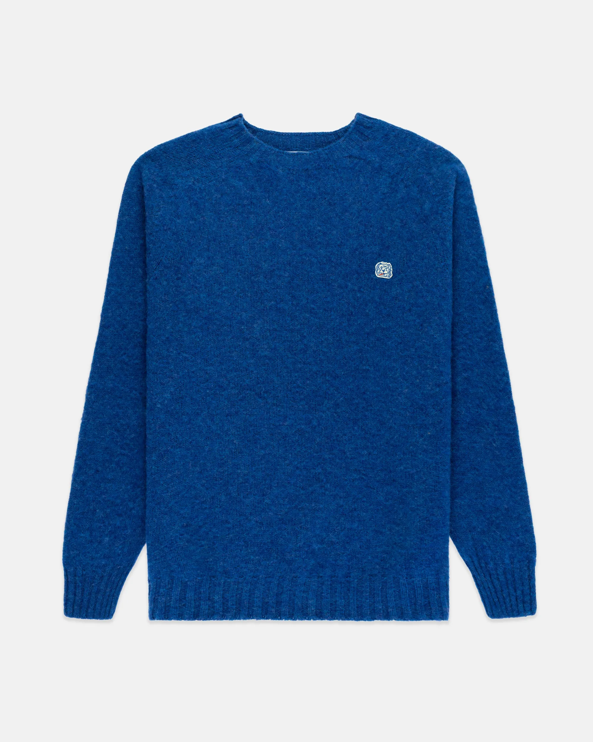 Made-in-Scotland Medium Blue Shaggy Dog Icon Sweater - Trim Fit sold by J. Press product image thumbnail 2