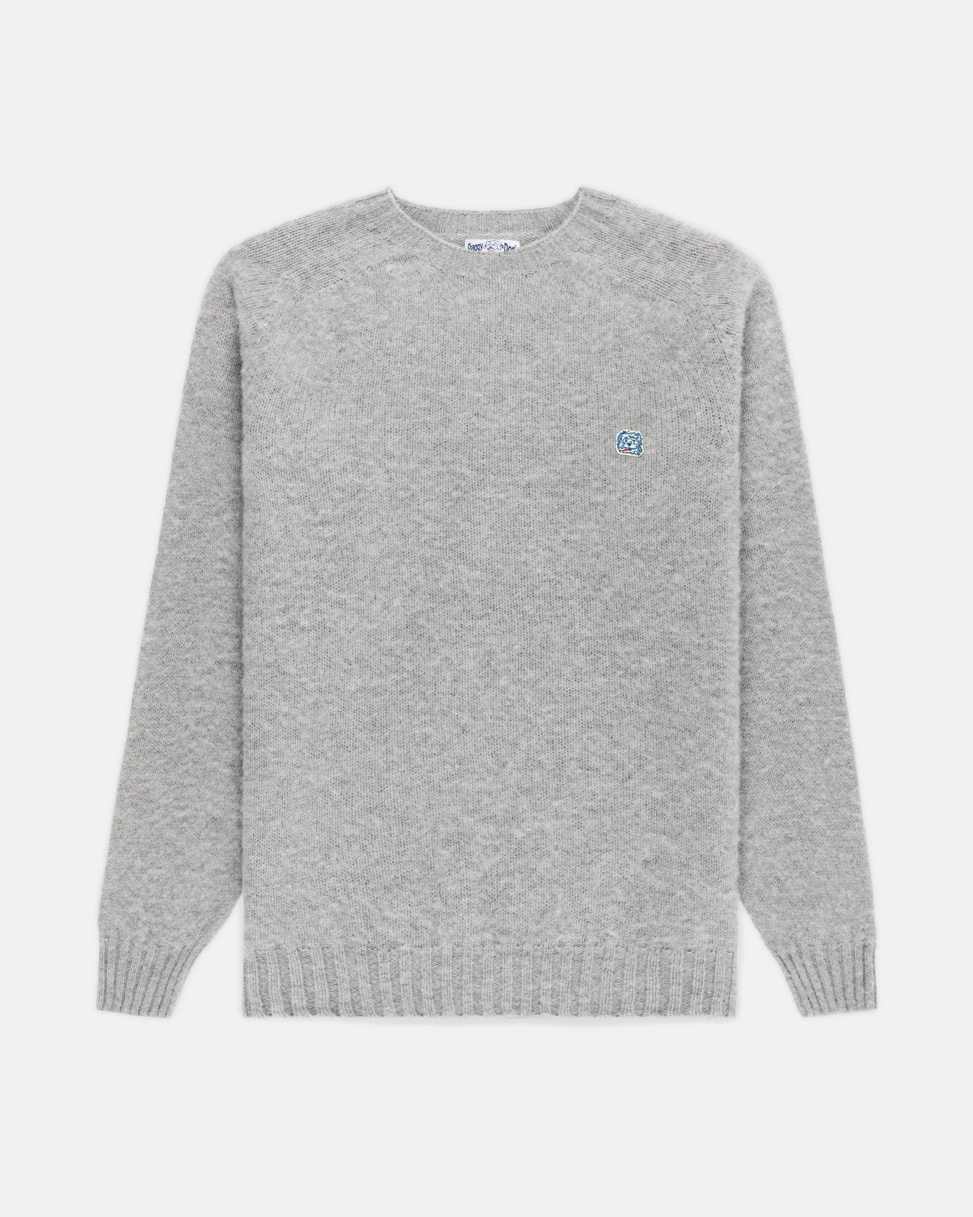 Made-in-Scotland Light Grey Shaggy Dog Icon Sweater - Trim Fit sold by J. Press product image thumbnail 2