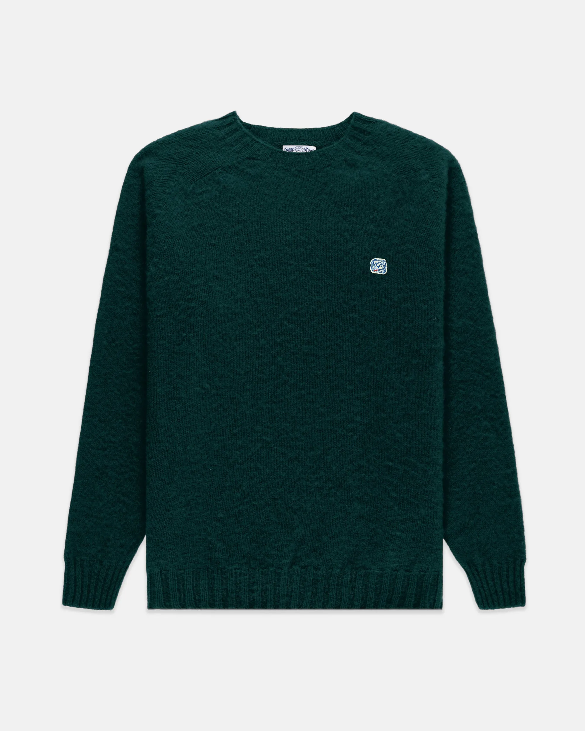 Made-in-Scotland Forest Green Shaggy Dog Icon Sweater - Trim Fit sold by J. Press product image thumbnail 2