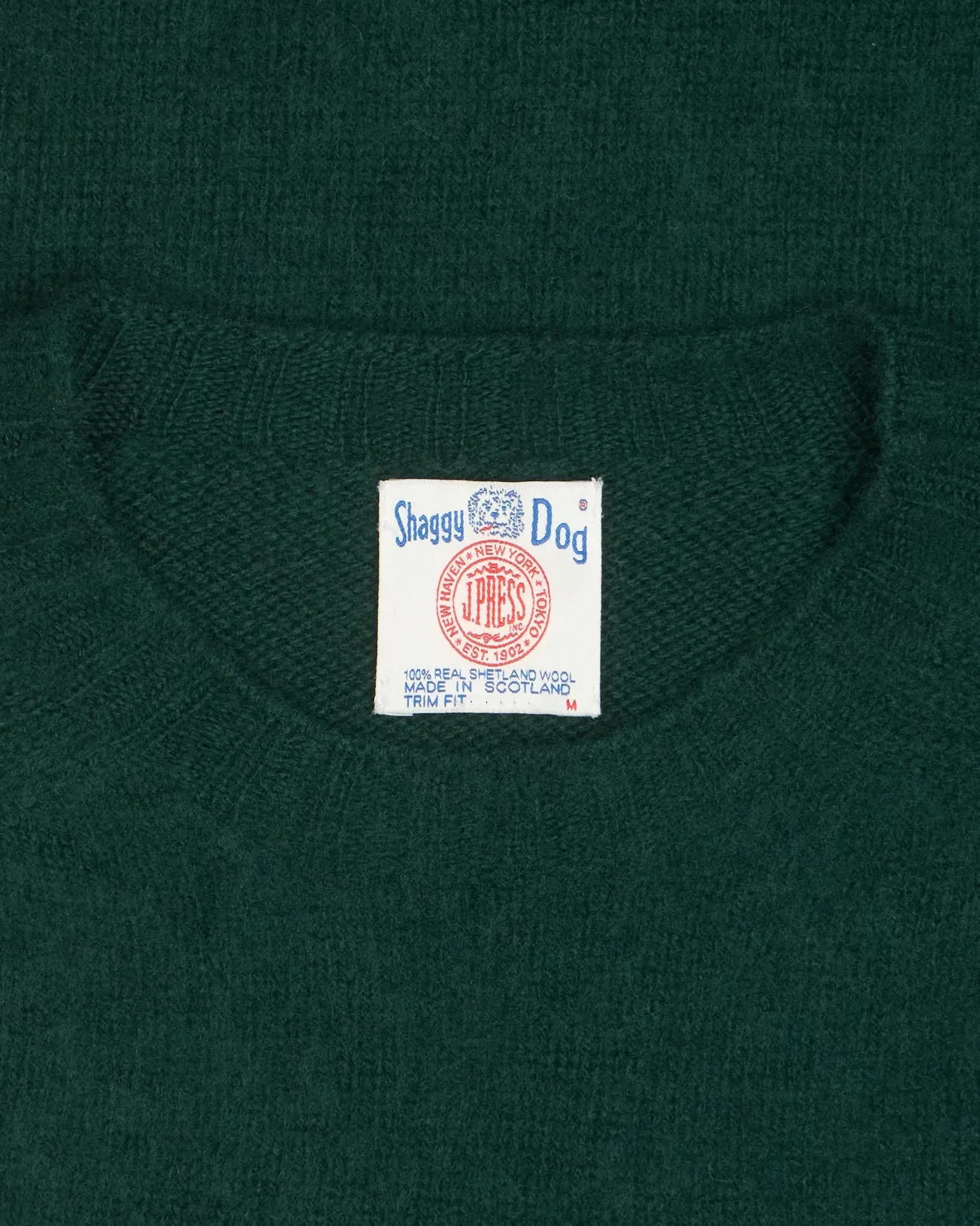 Made-in-Scotland Forest Green Shaggy Dog Icon Sweater - Trim Fit sold by J. Press product image thumbnail 5