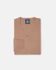 Camel Lambswool V-neck Sweater sold by J. Press
