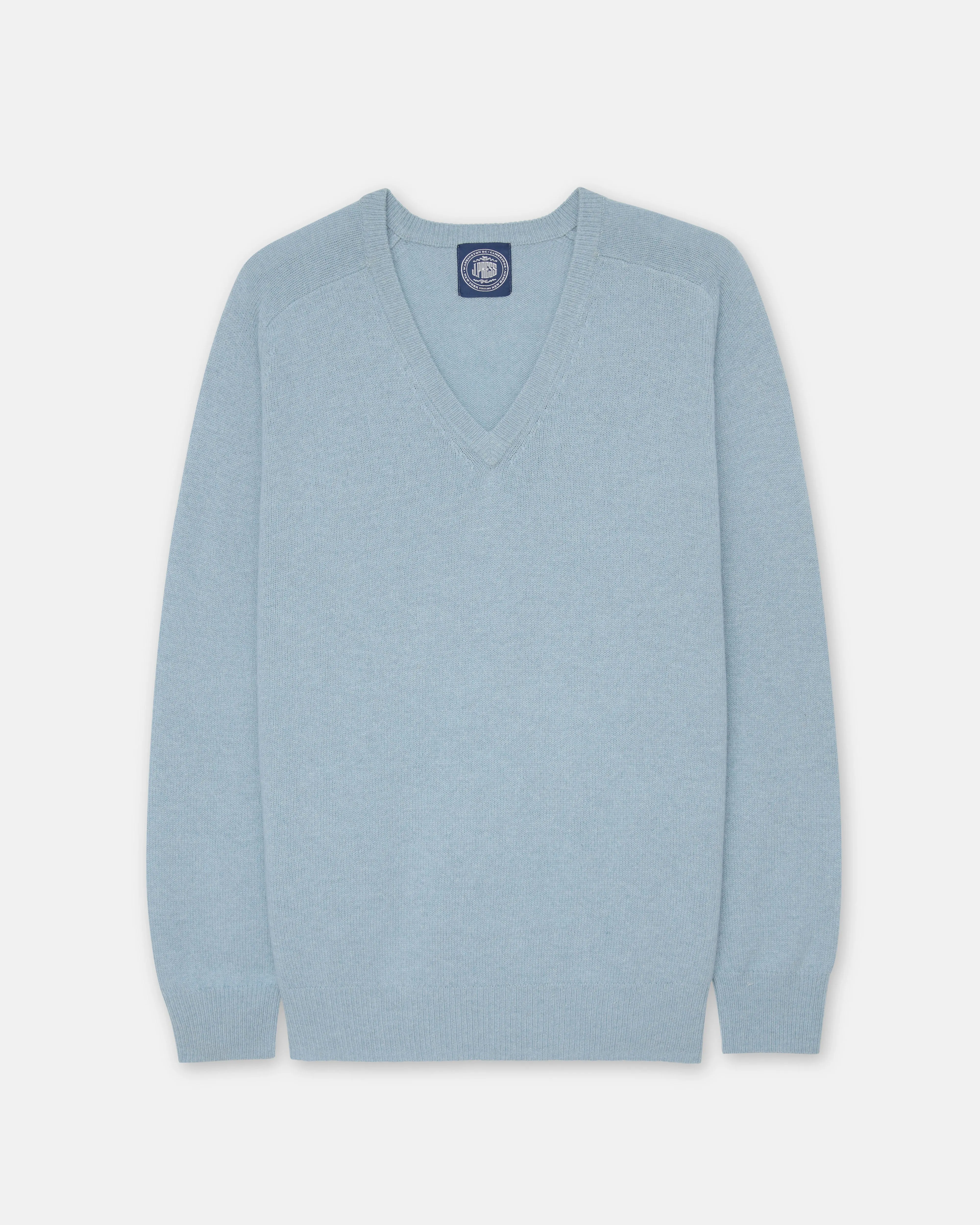 Light Blue Lambswool V-neck Sweater sold by J. Press product image thumbnail 2