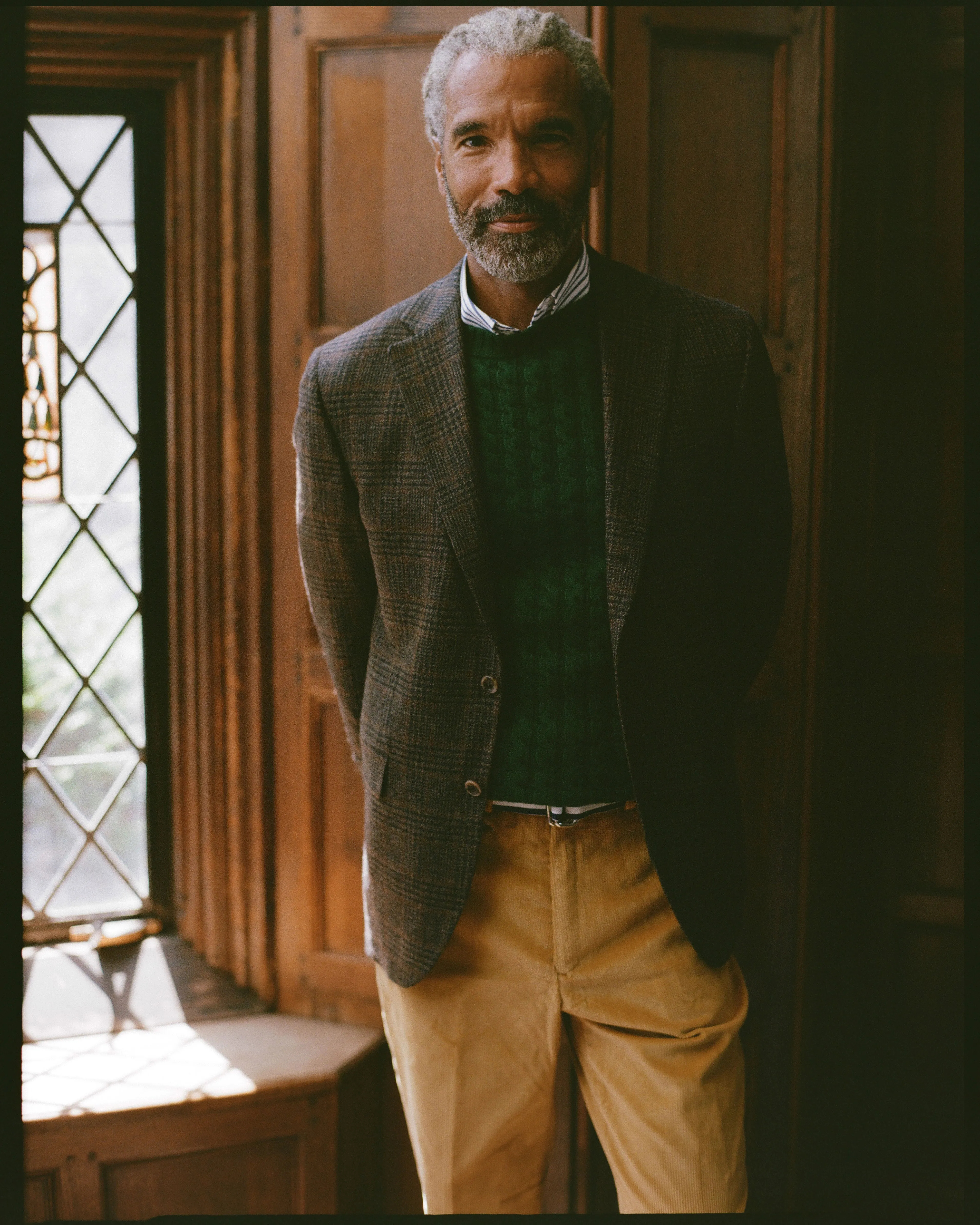Made-in-Scotland Green Cable Knit Cashmere Sweater sold by J. Press product image thumbnail 4