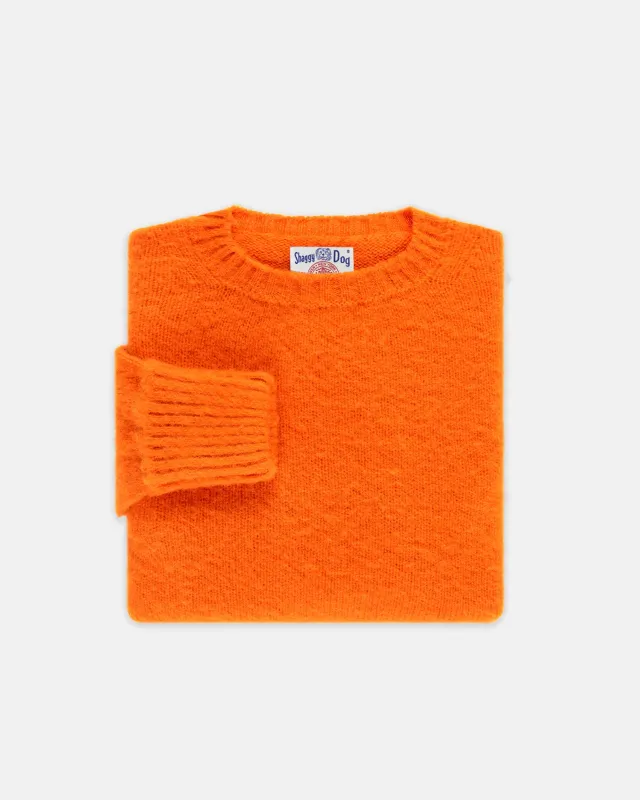 Made-in-Scotland Pumpkin Shaggy Dog Sweater - Classic Fit sold by J. Press
