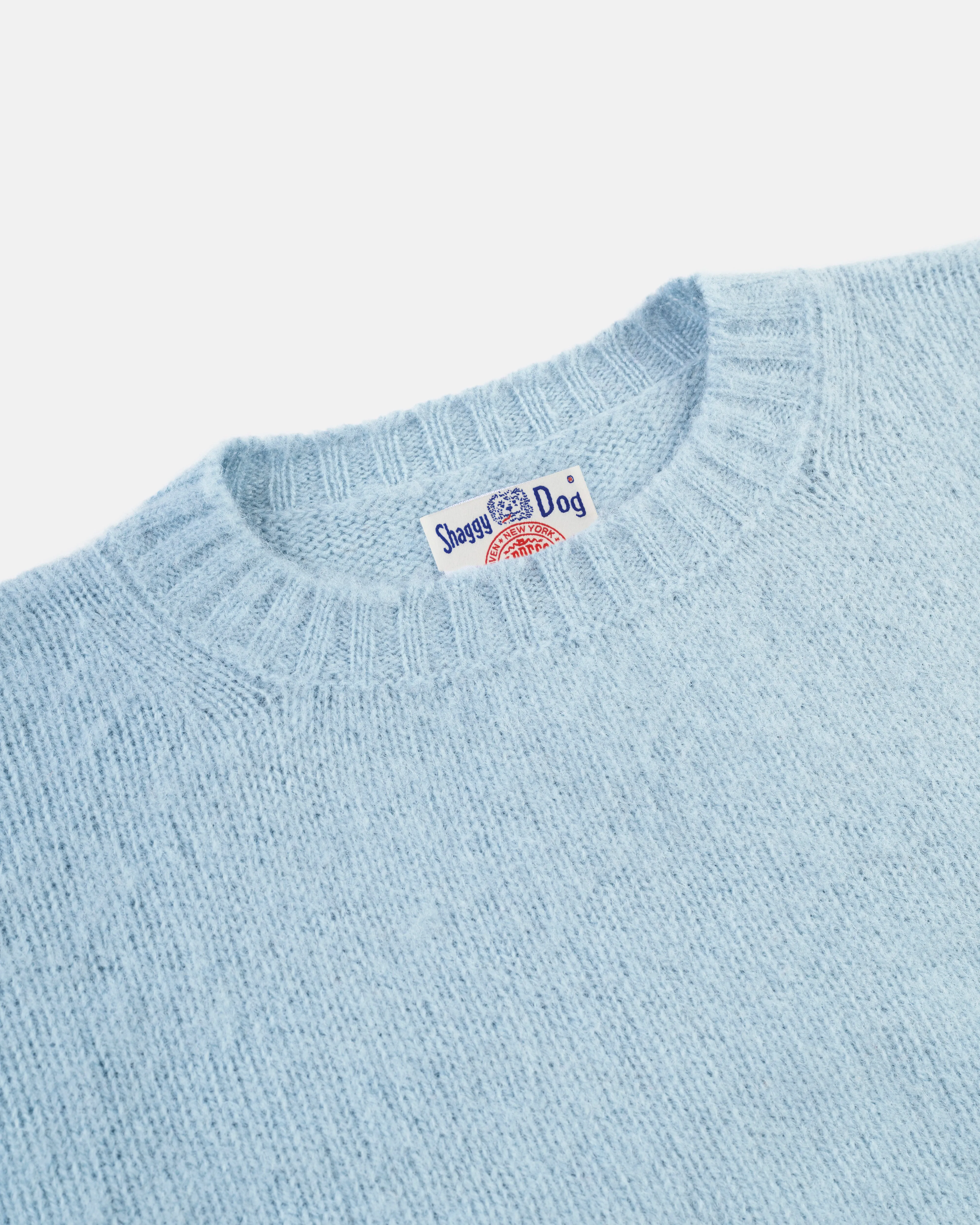 Made-in-Scotland China Blue Shaggy Dog Sweater - Classic Fit sold by J. Press product image thumbnail 2