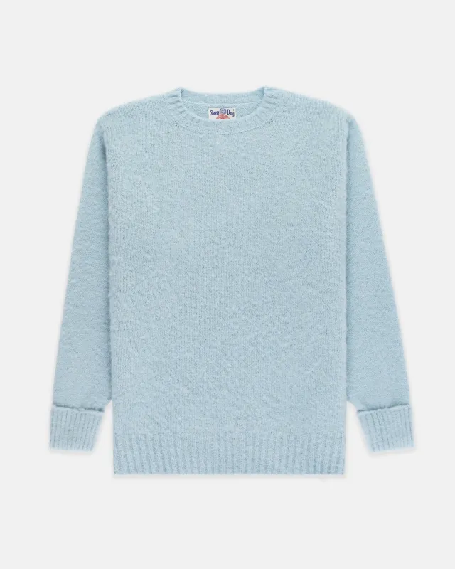 Made-in-Scotland China Blue Shaggy Dog Sweater - Classic Fit sold by J. Press