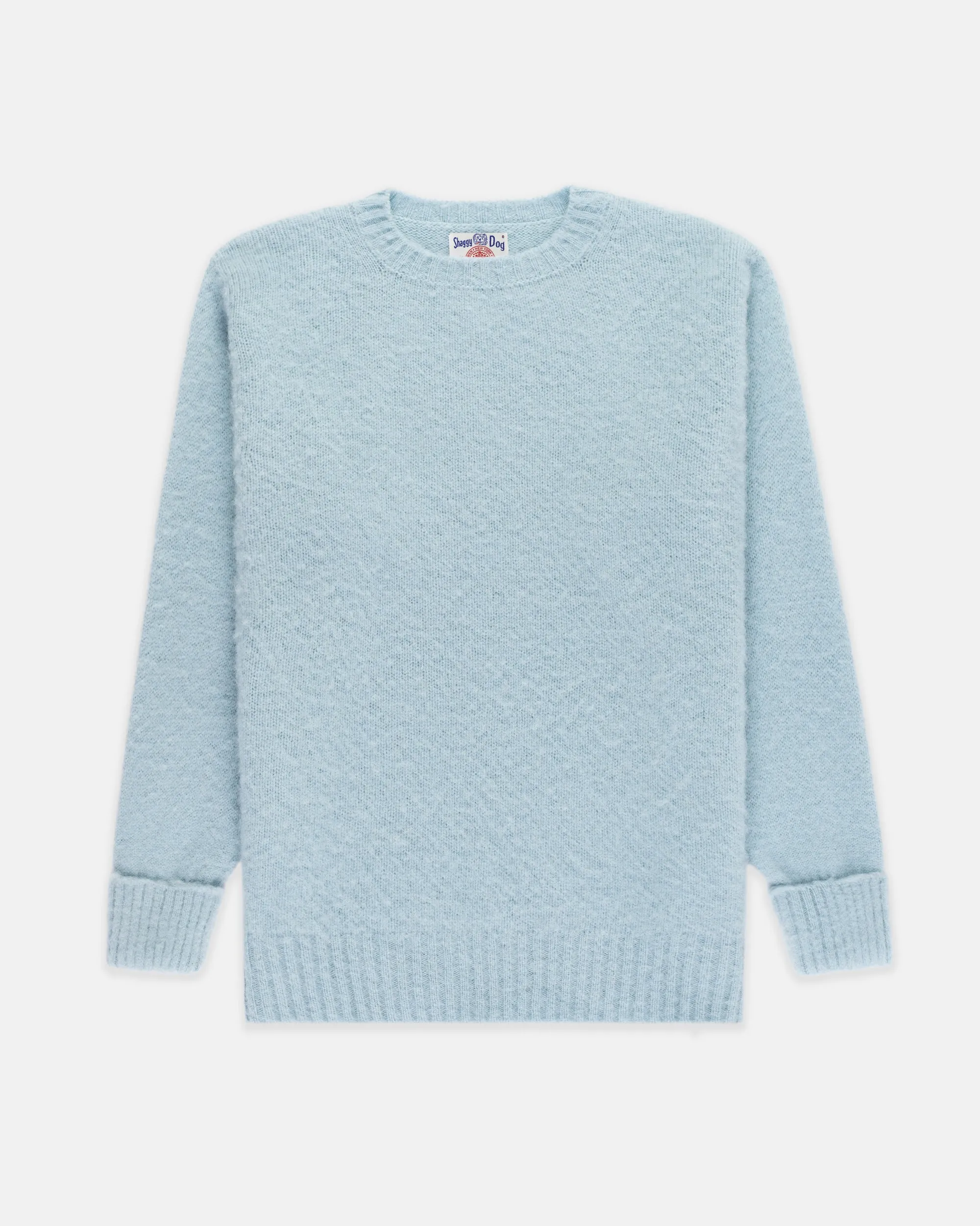 Made-in-Scotland China Blue Shaggy Dog Sweater - Classic Fit sold by J. Press