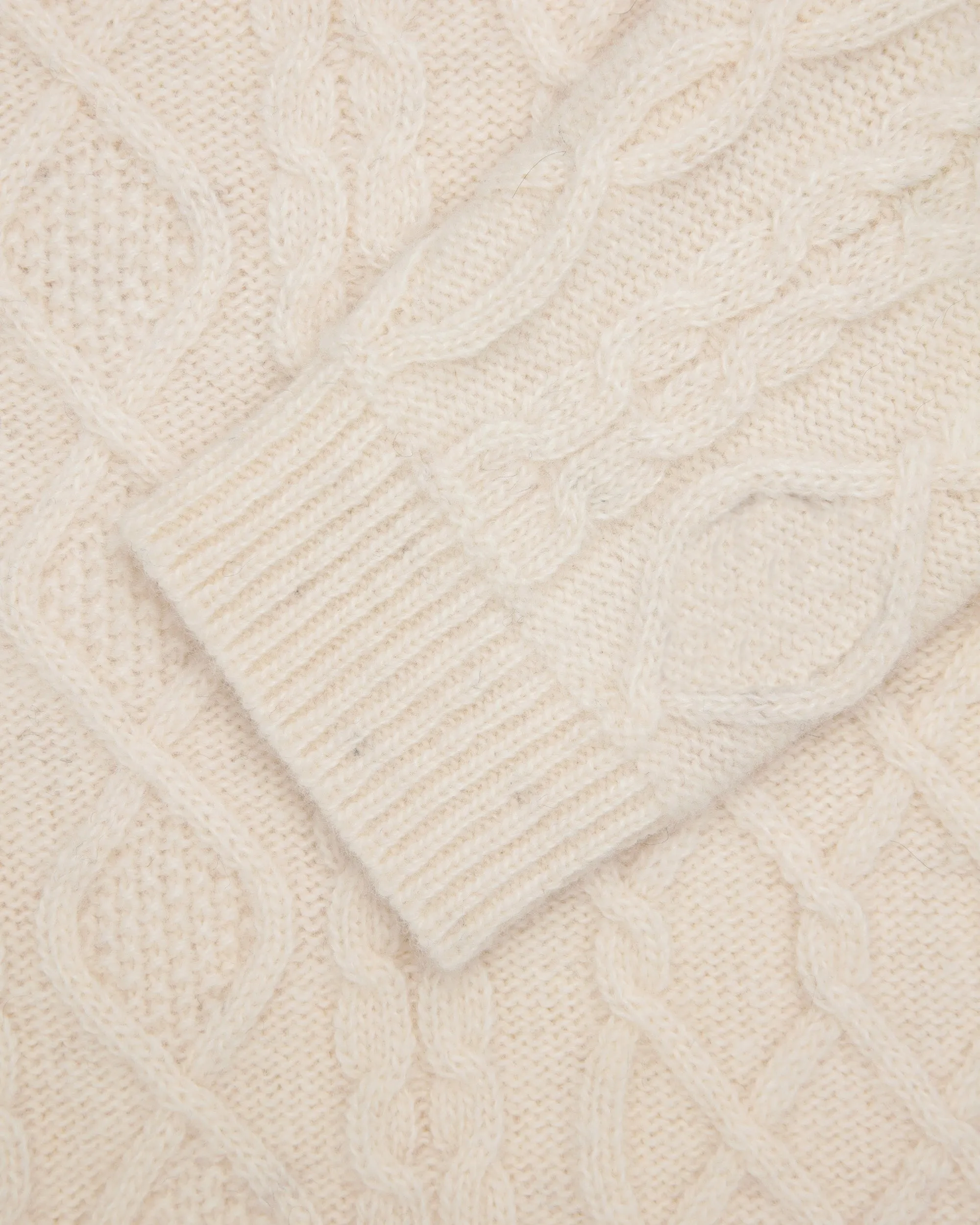 Made-in-Norway Cream Aran Knit Sweater sold by J. Press product image thumbnail 4