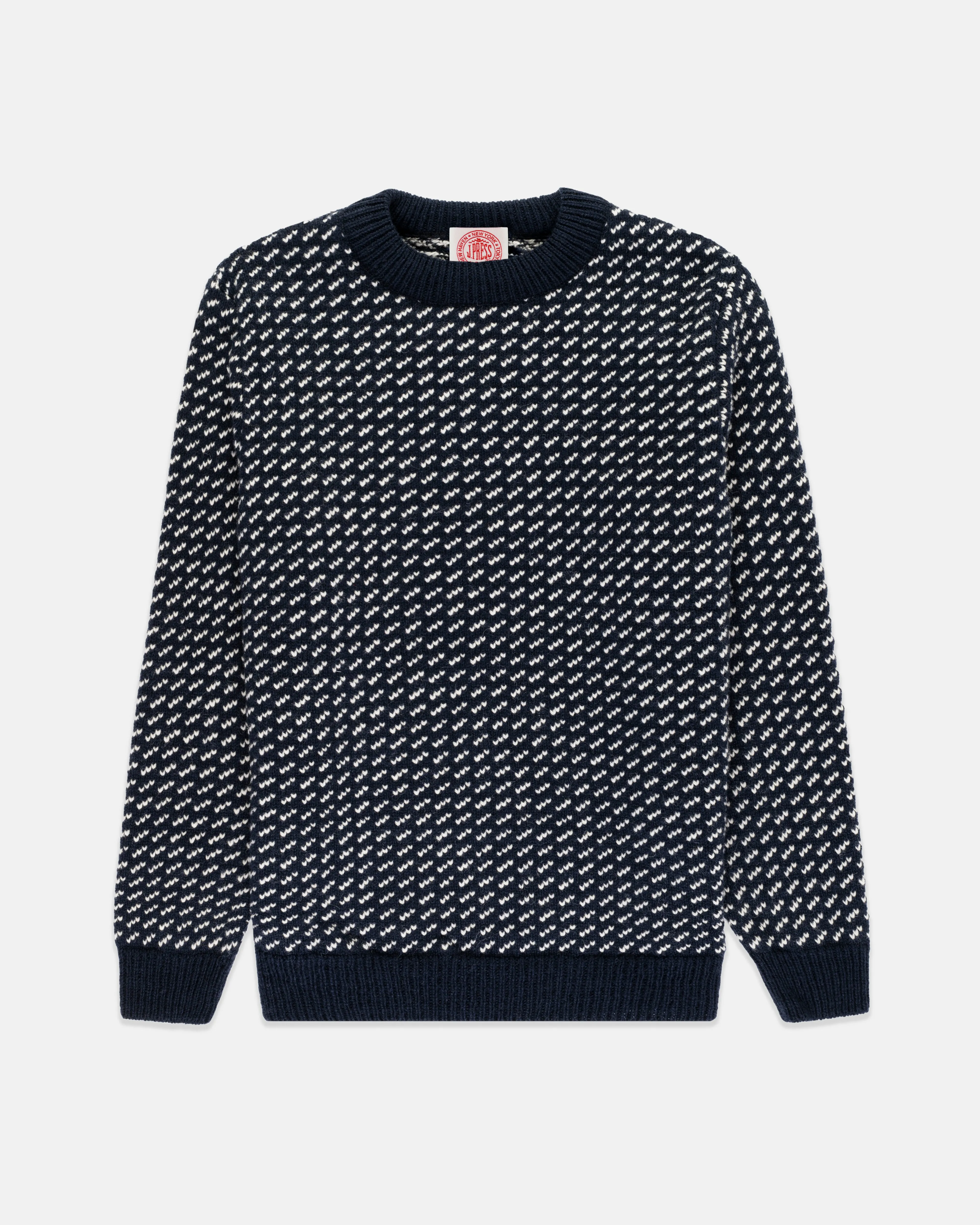 Made-in-Norway Fisherman Wool Sweater sold by J. Press