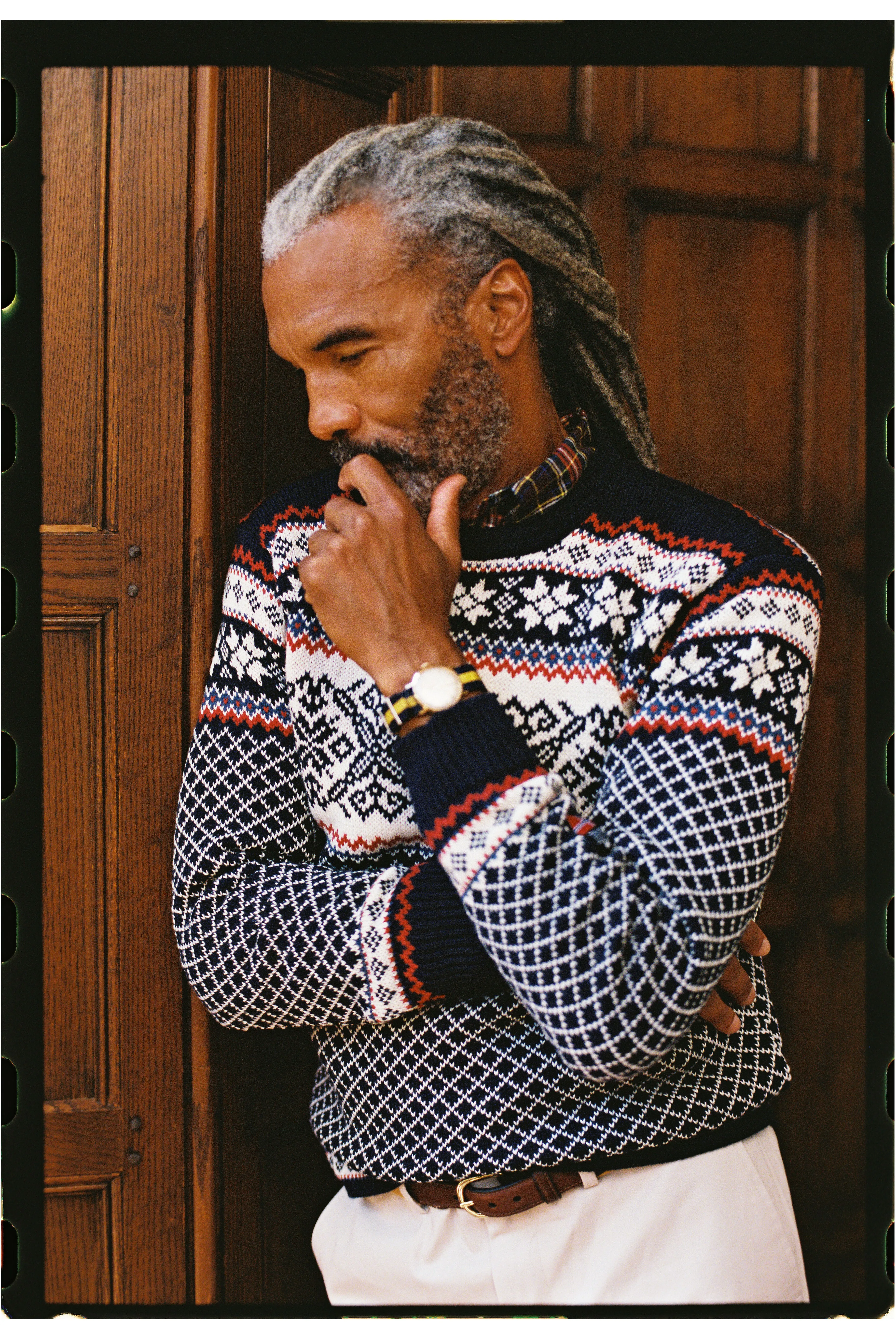 Made-in-Norway Crewneck Ski Sweater sold by J. Press