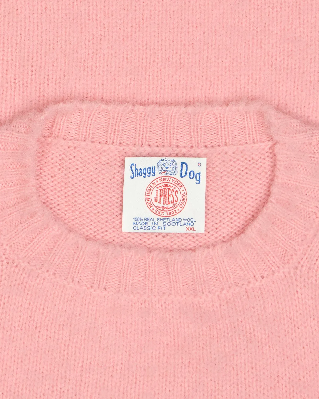 Made-in-Scotland Pink Shaggy Dog Sweater - Classic Fit sold by J. Press product image thumbnail 3