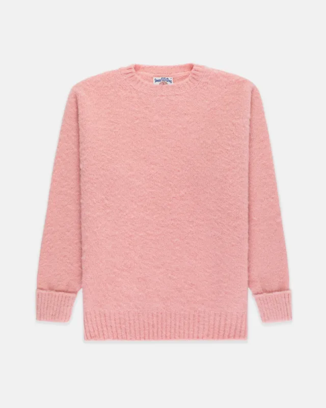 Made-in-Scotland Pink Shaggy Dog Sweater - Classic Fit sold by J. Press