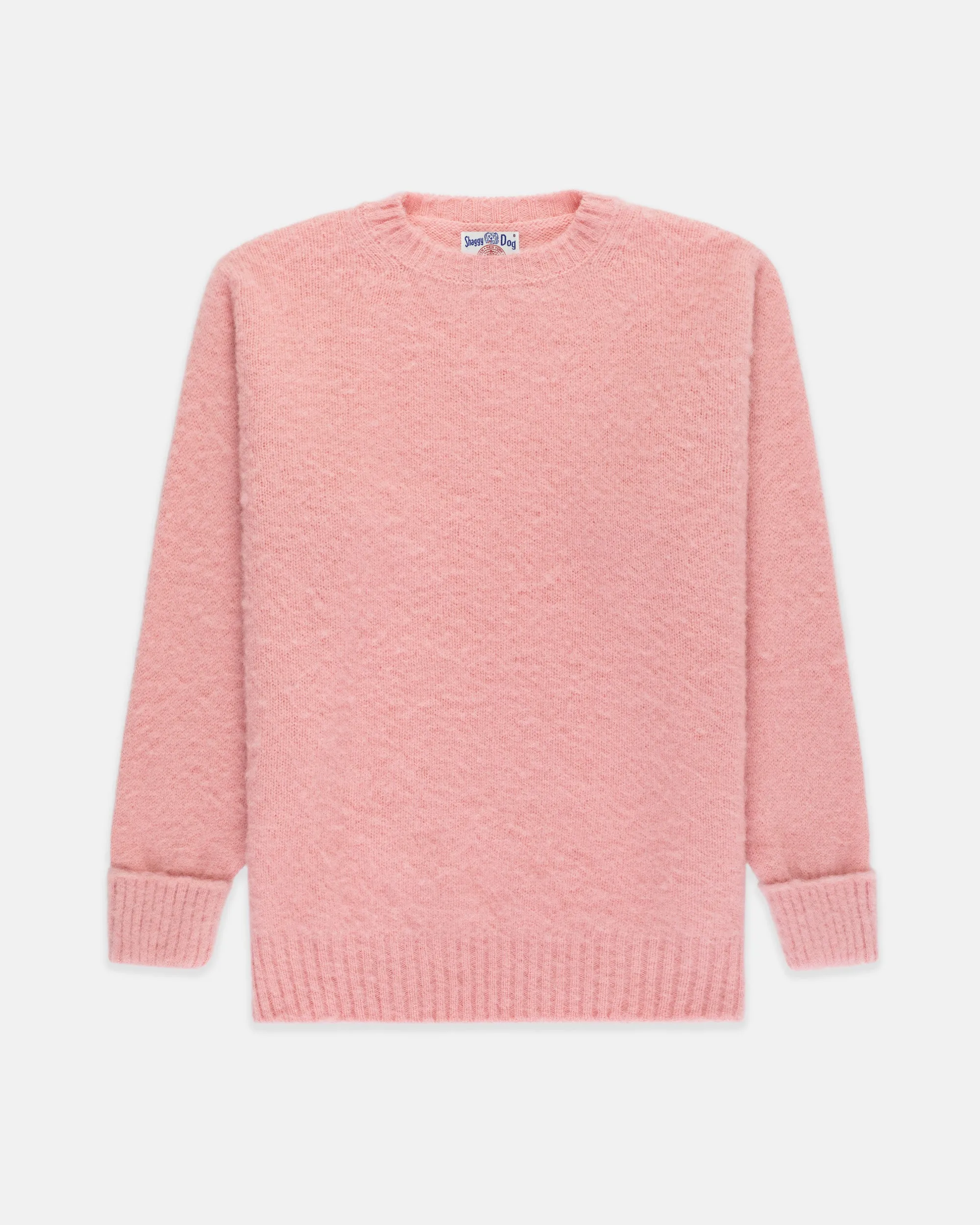 Made-in-Scotland Pink Shaggy Dog Sweater - Classic Fit sold by J. Press