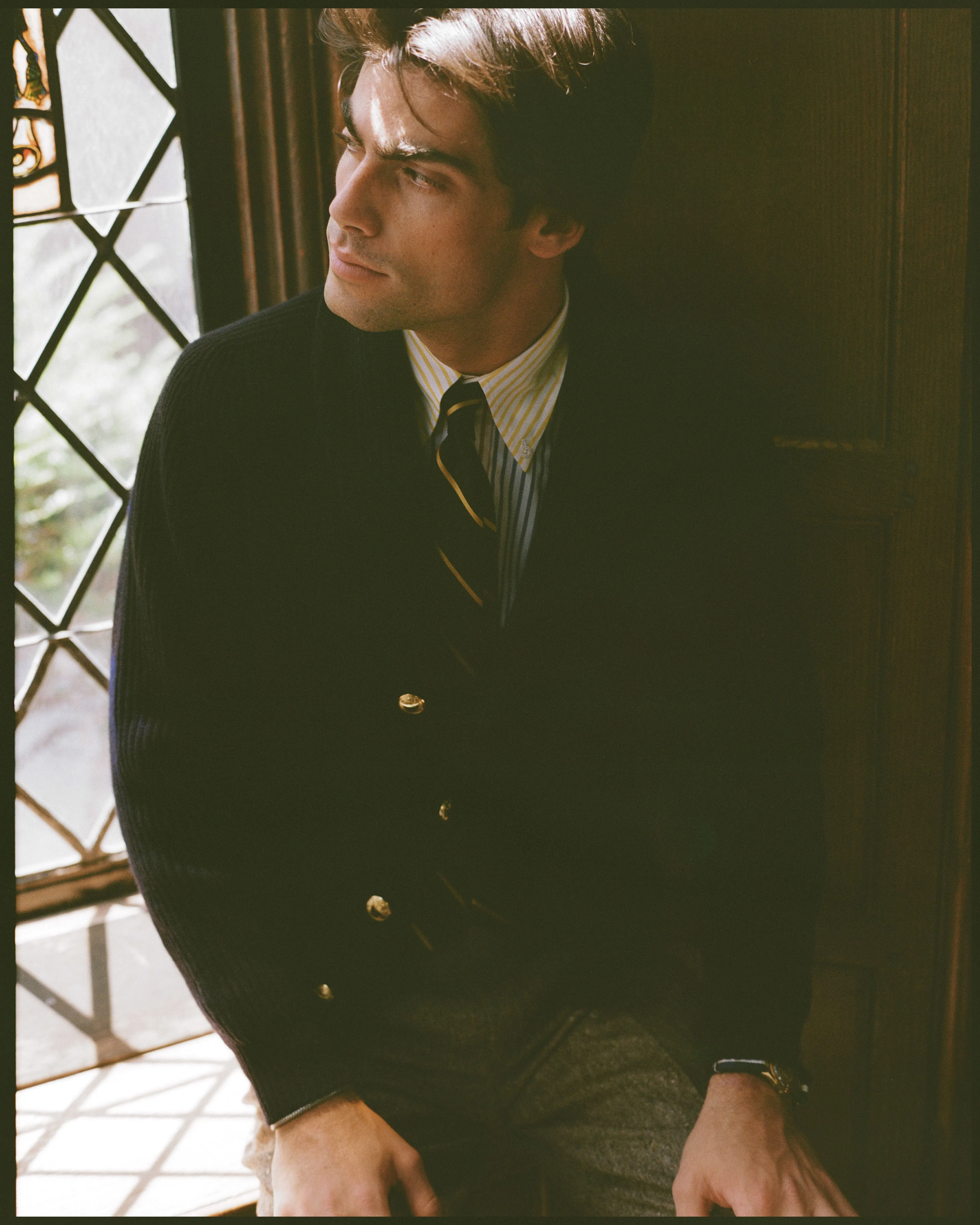 Made-in-Scotland Lambswool Blazer Cardigan sold by J. Press product image thumbnail 2