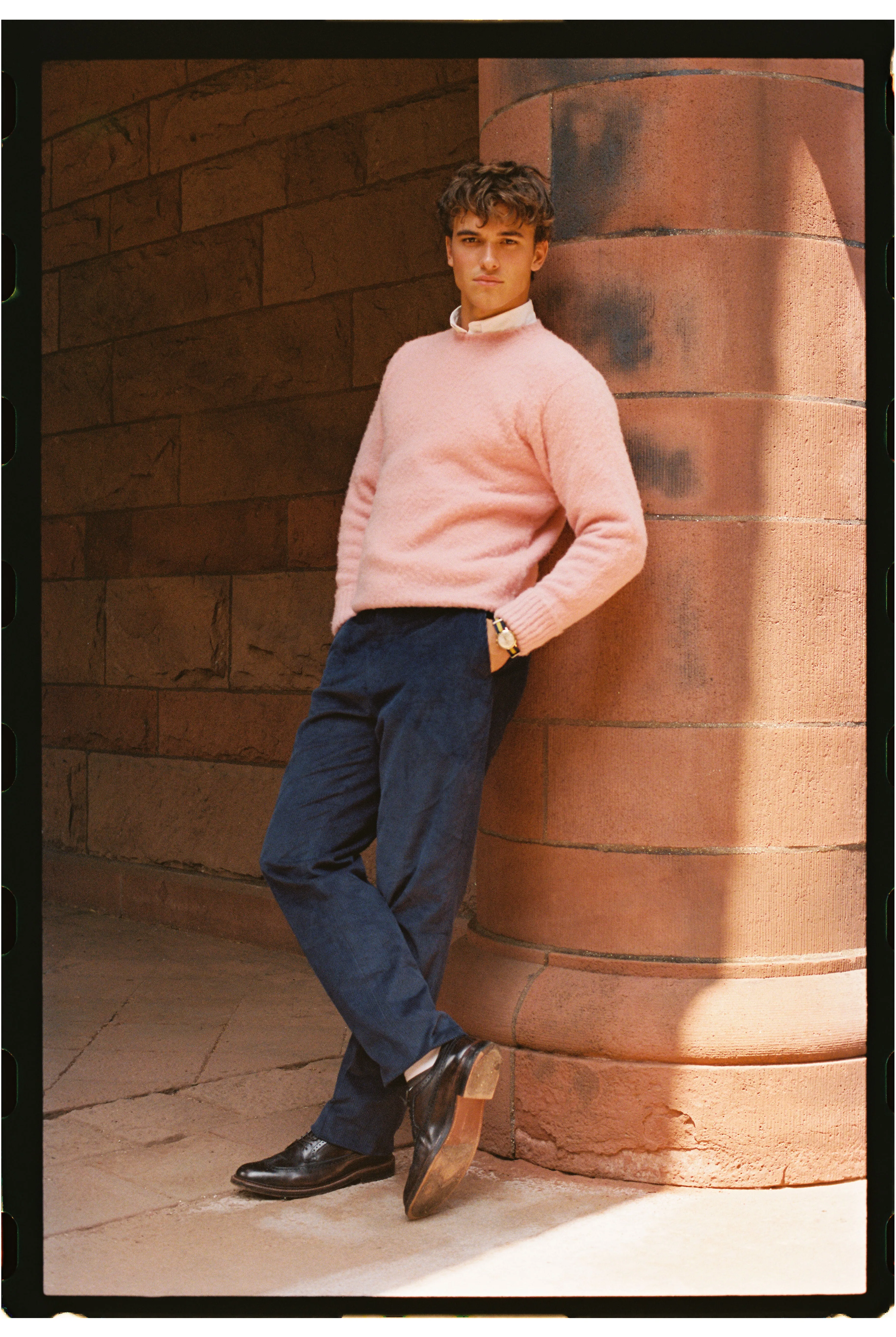 Made-in-USA Navy Wide Wale British Corduroy Pant sold by J. Press product image thumbnail 4