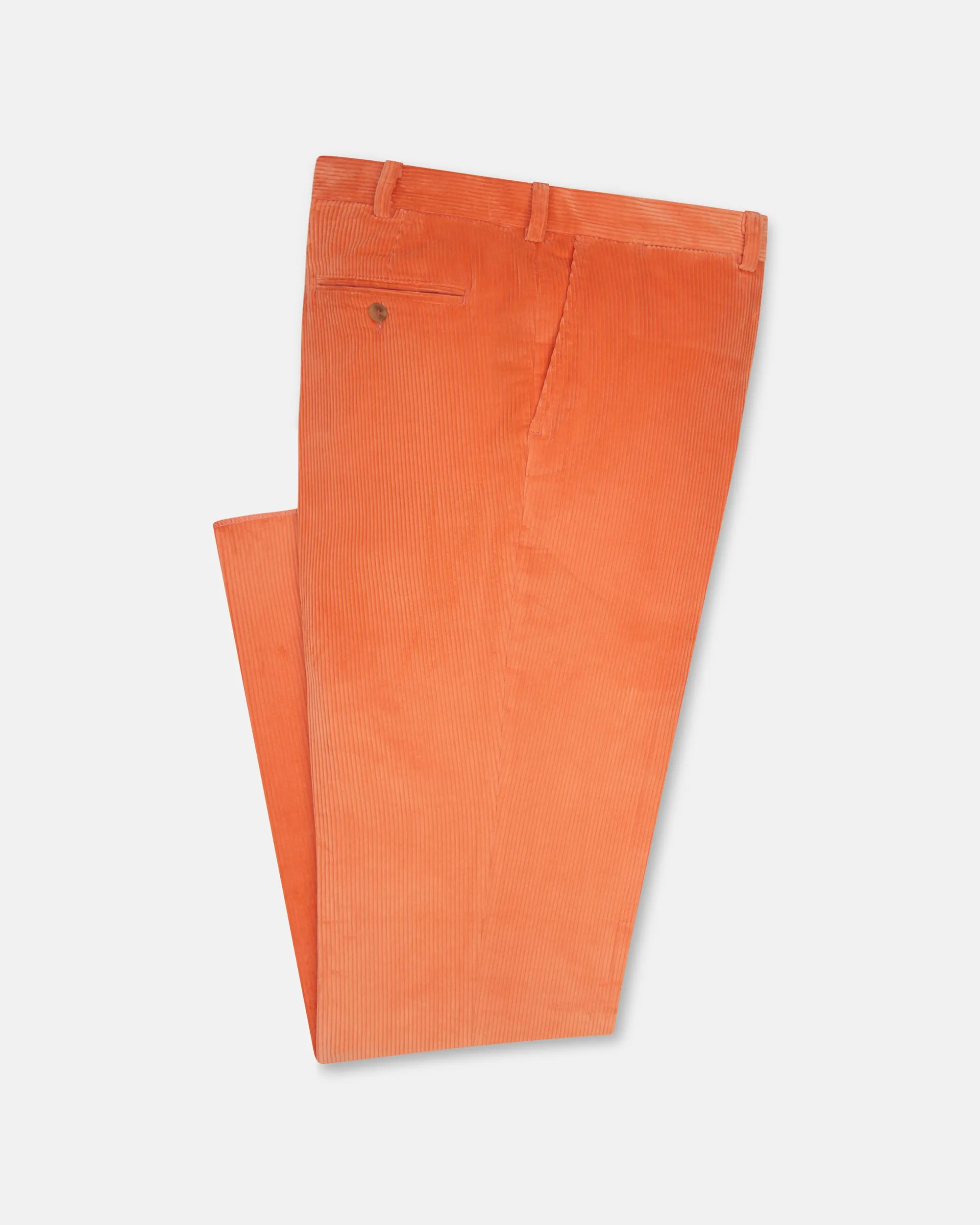 Made-in-USA Orange Wide Wale Corduroy Pant sold by J. Press