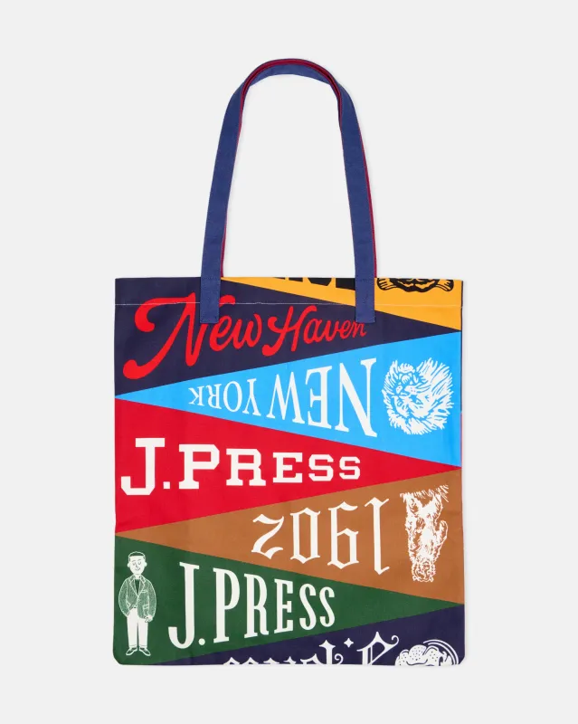 Printed Pennant Tote Bag sold by J. Press