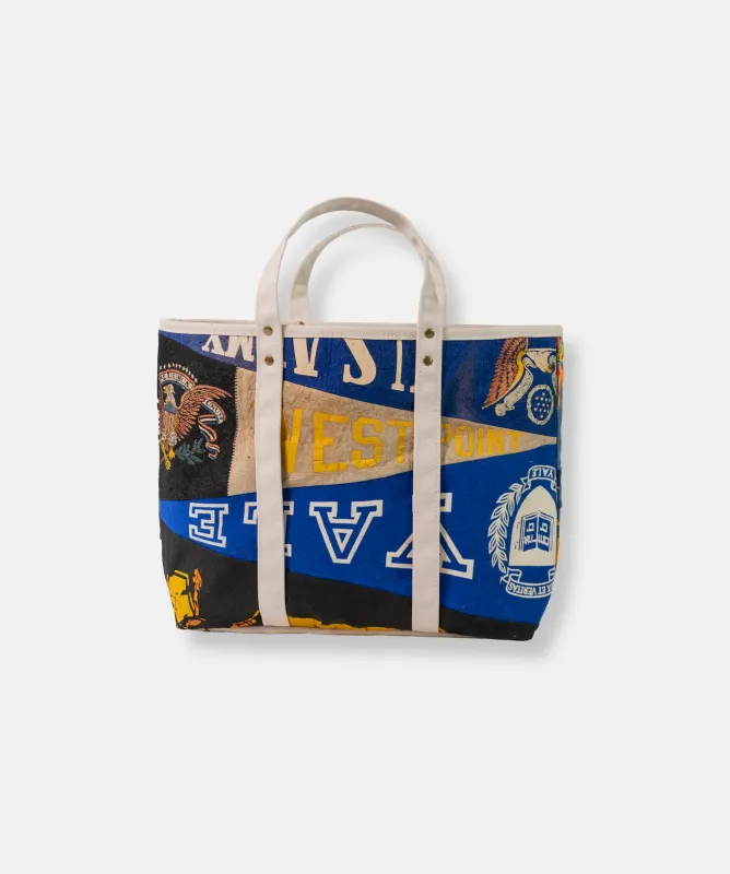 Made-in-USA Handmade Vintage Pennant Tote made by J. Press