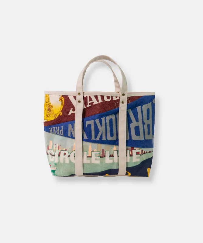 Made-in-USA Handmade Vintage Pennant Tote made by J. Press