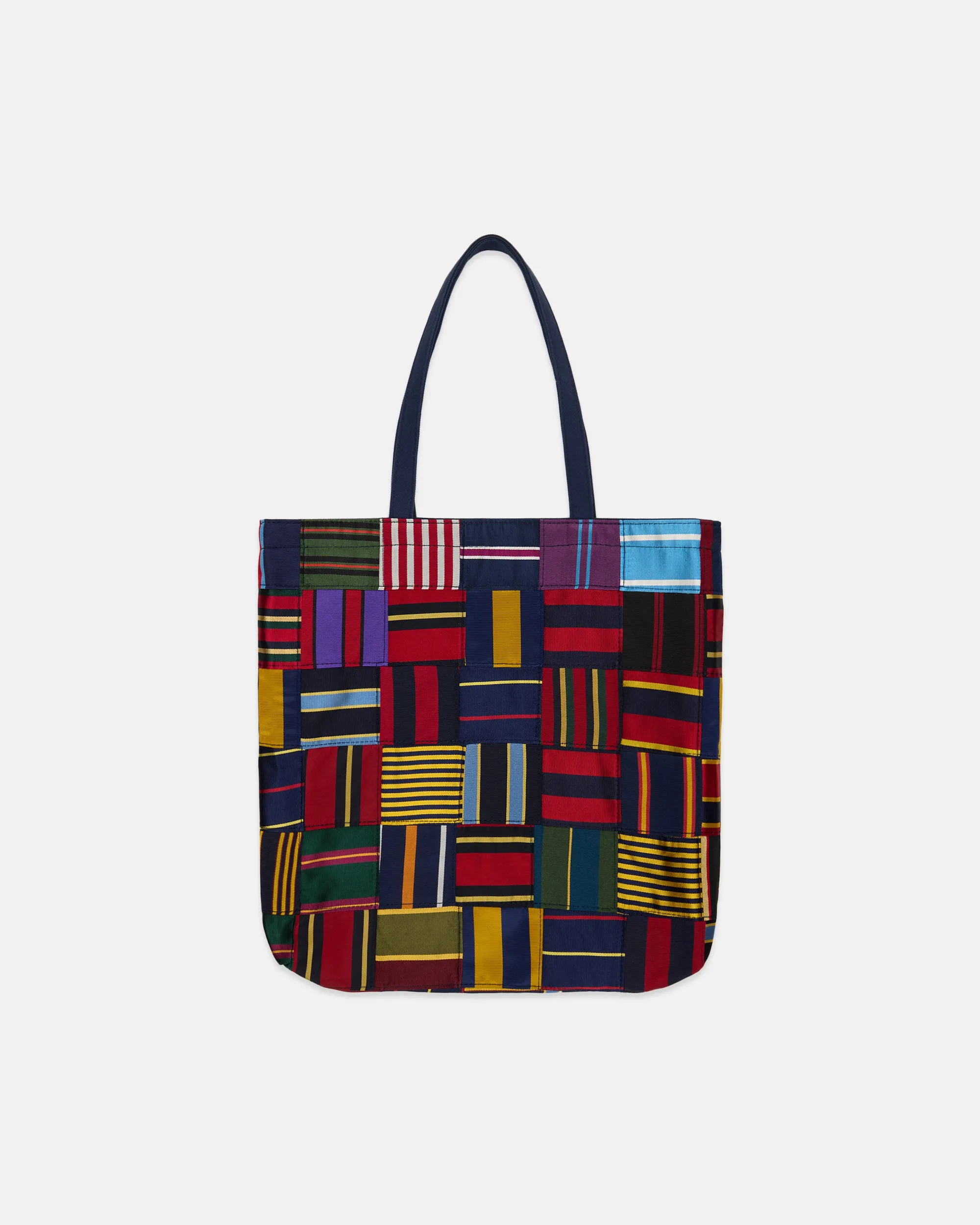 Made-in-USA Patchwork Silk Repp Tote Bag sold by J. Press product image thumbnail 2