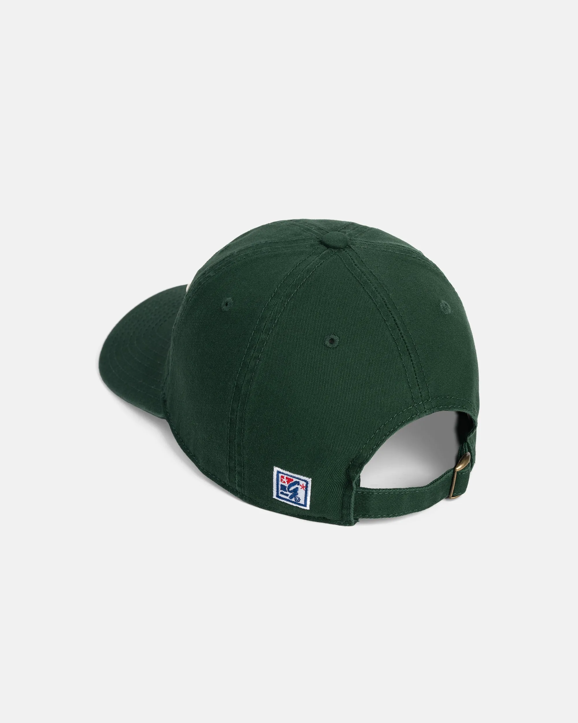 J. PRESS Green Three-Bar Dad Hat sold by J. Press product image thumbnail 2