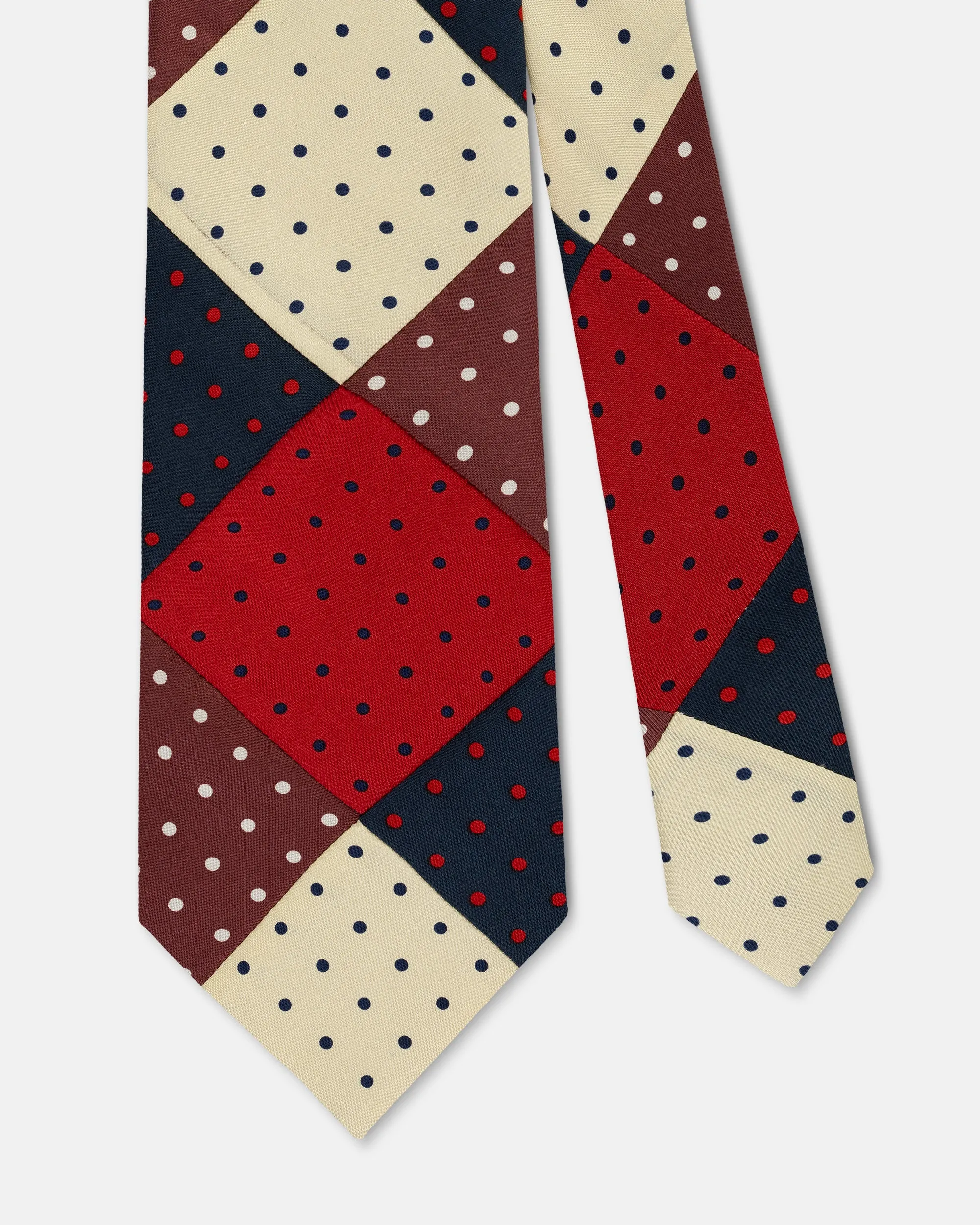 Made-in-USA Patchwork Polka Dot Tie sold by J. Press product image thumbnail 2