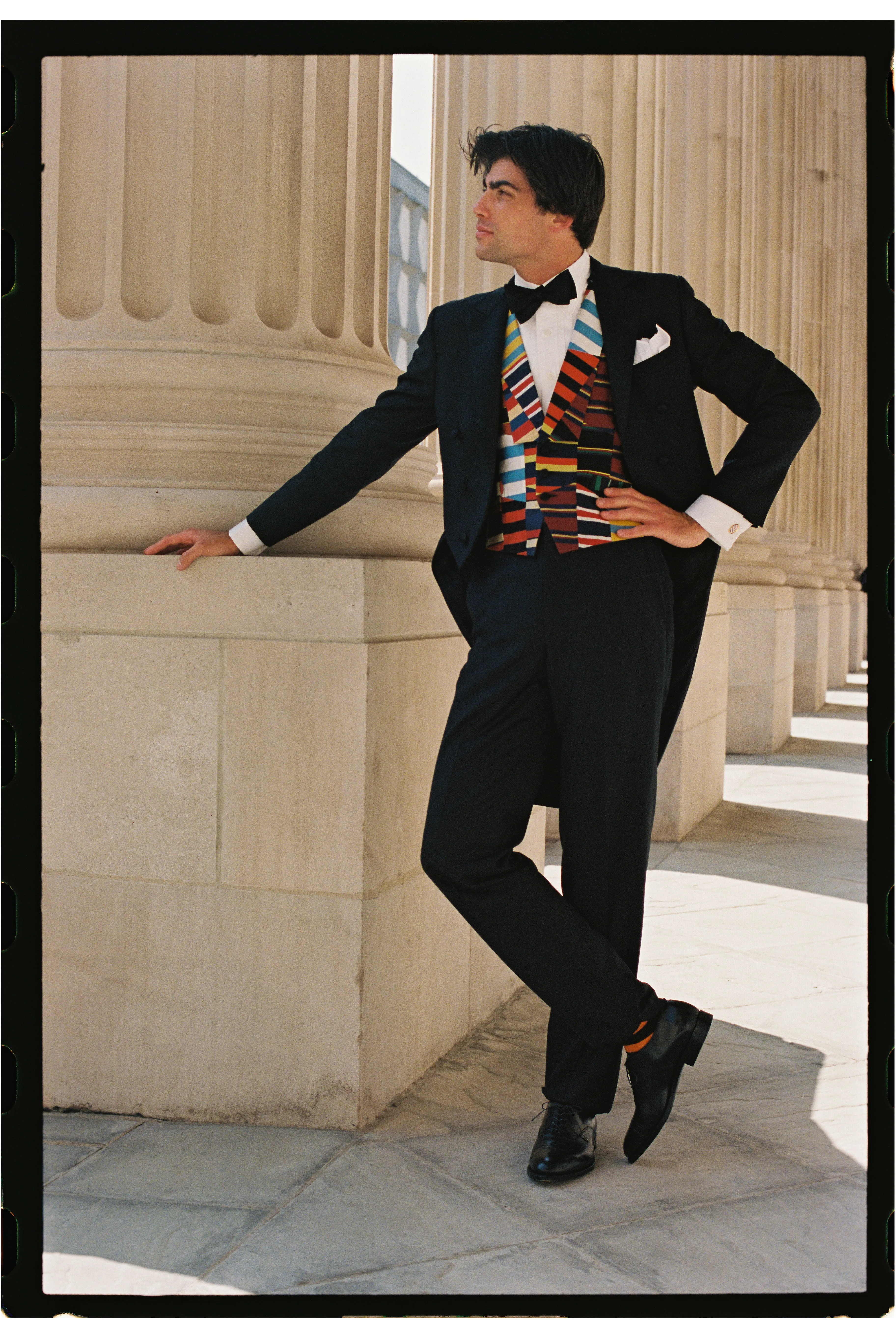 Made-in-USA Patchwork Silk Repp Waistcoat - Custom Make sold by J. Press product image thumbnail 2