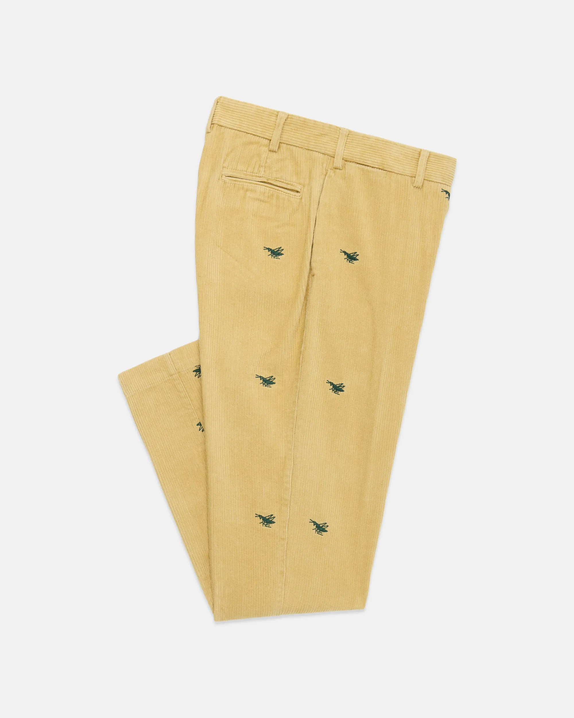 Grasshopper Club Natural Wide Wale Corduroy Critter Pant sold by J. Press