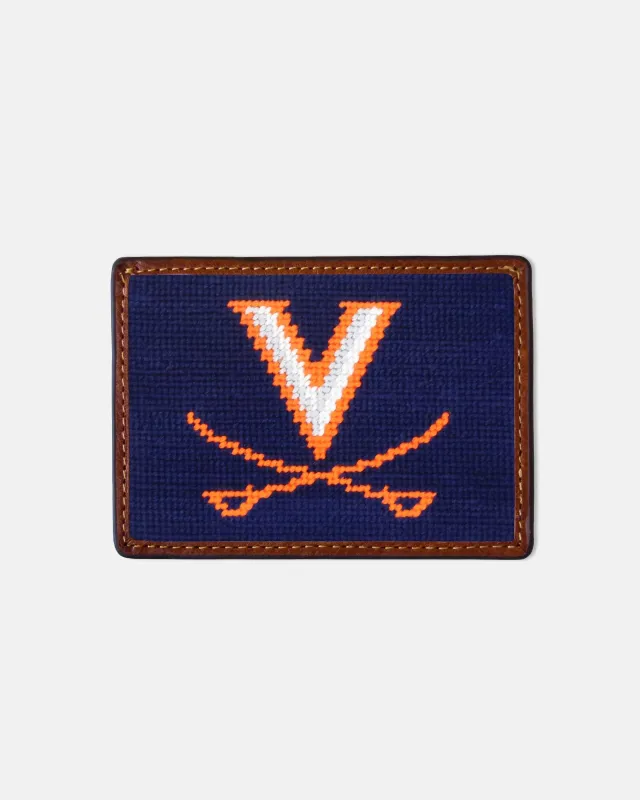 University of Virginia Needlepoint Card Case sold by J. Press