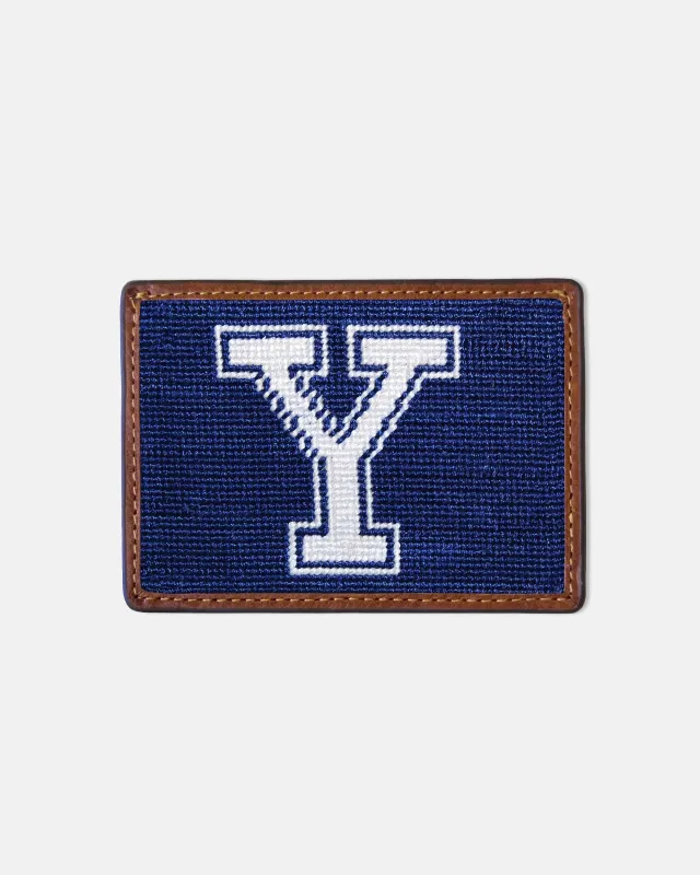 Yale University Needlepoint Card Case made by J. Press