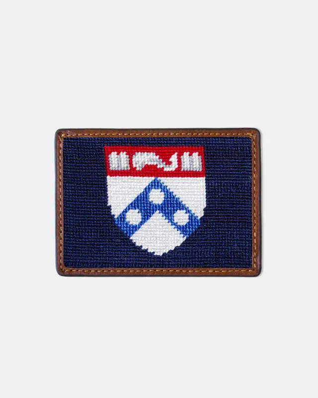 University of Pennsylvania Needlepoint Card Case made by J. Press