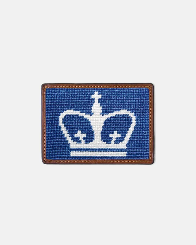 Columbia University Needlepoint Card Case sold by J. Press
