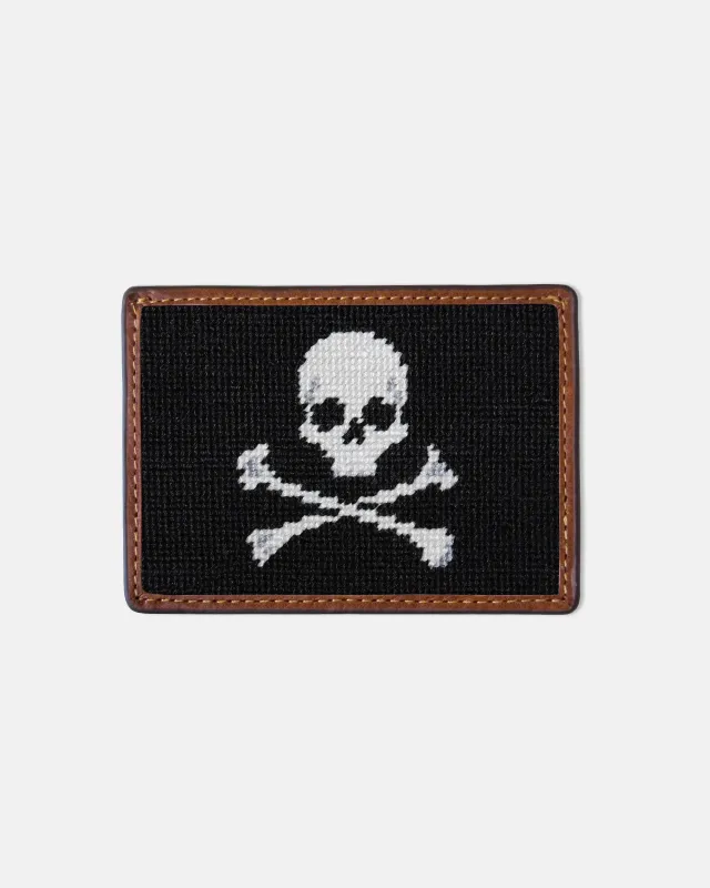 Jolly Roger Needlepoint Card Case sold by J. Press