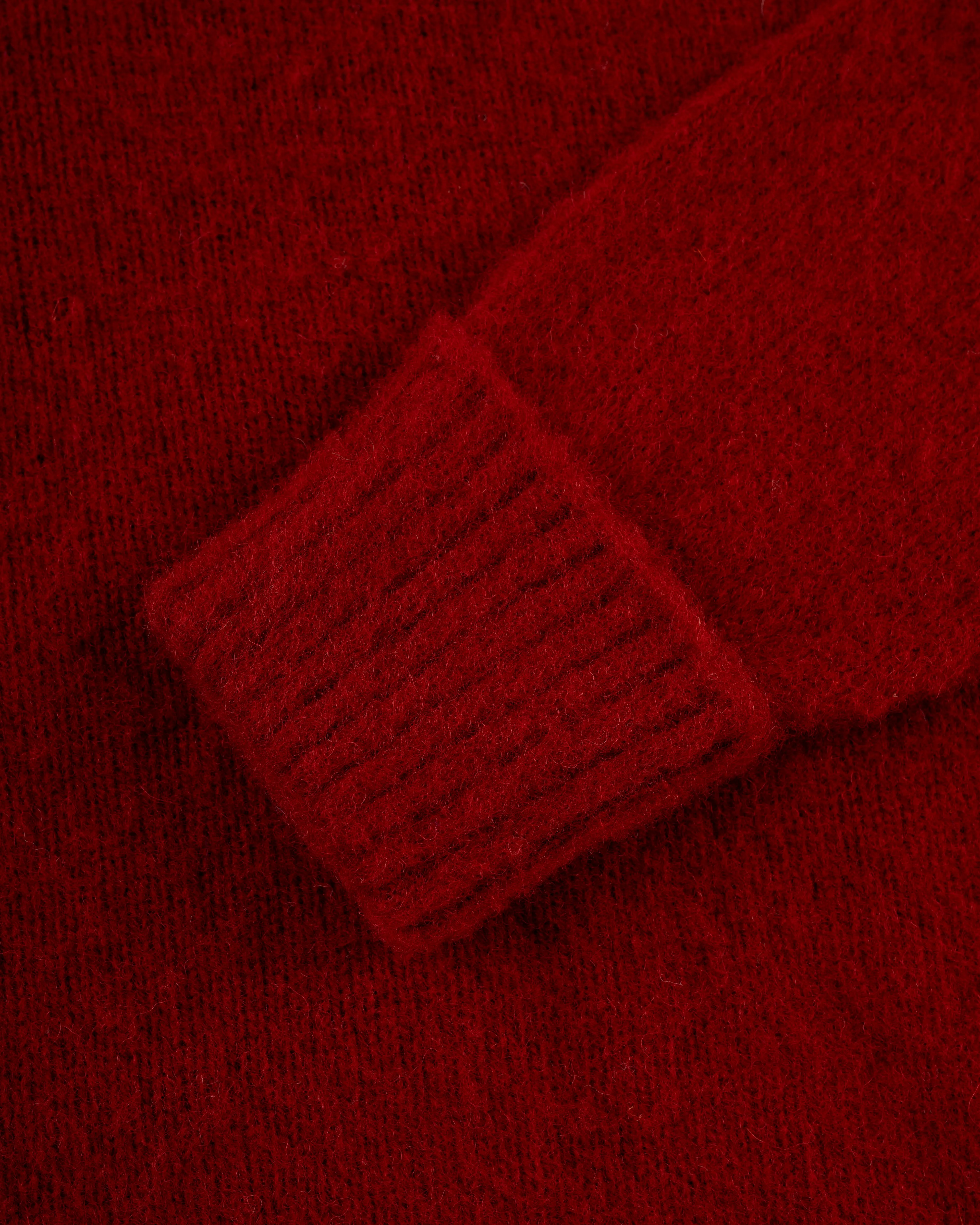 Made-in-Scotland Dark Red Shaggy Dog Sweater - Classic Fit sold by J. Press product image thumbnail 5