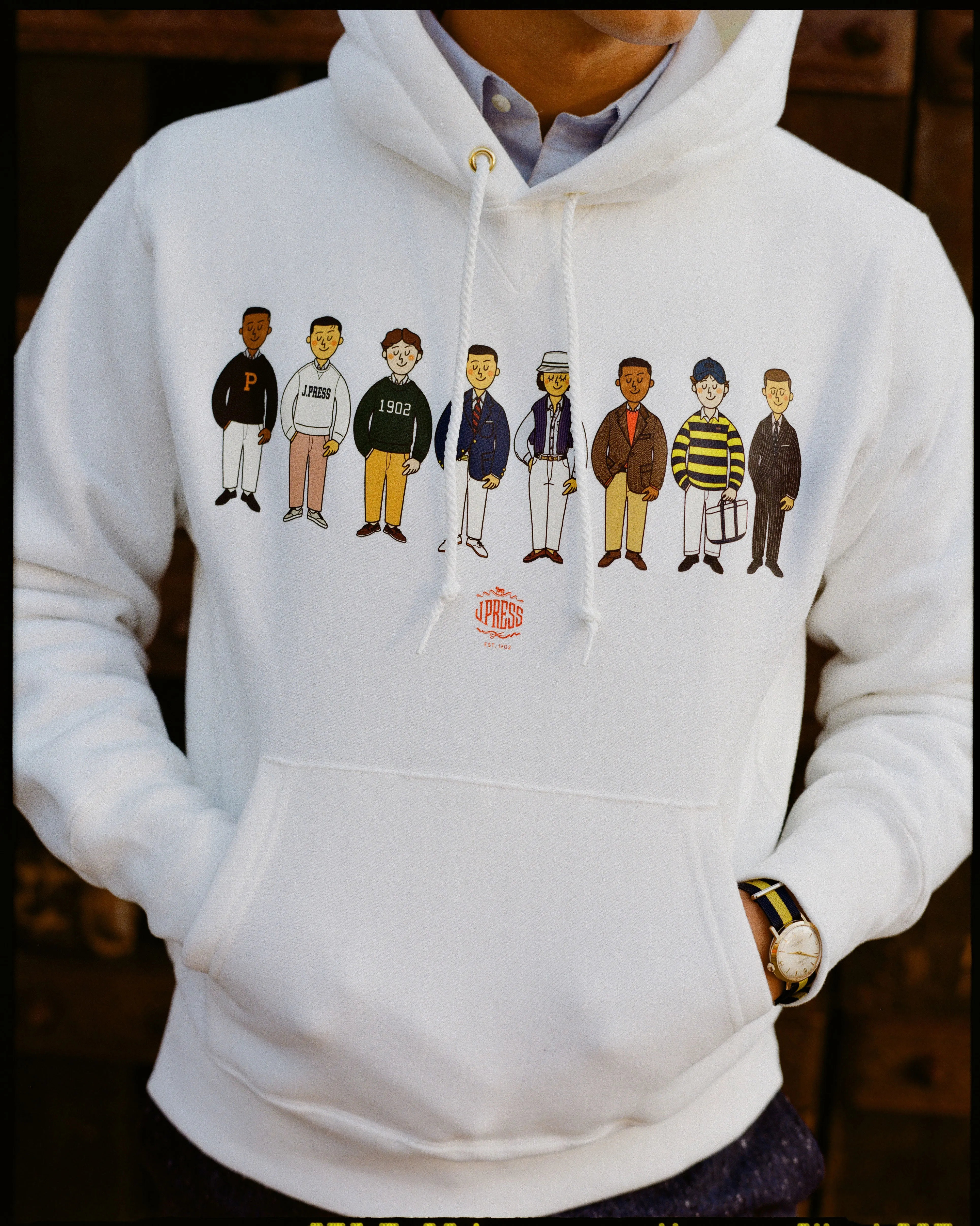 Made-in-USA J. Press "Ivy Guys" Hoodie sold by J. Press product image thumbnail 2