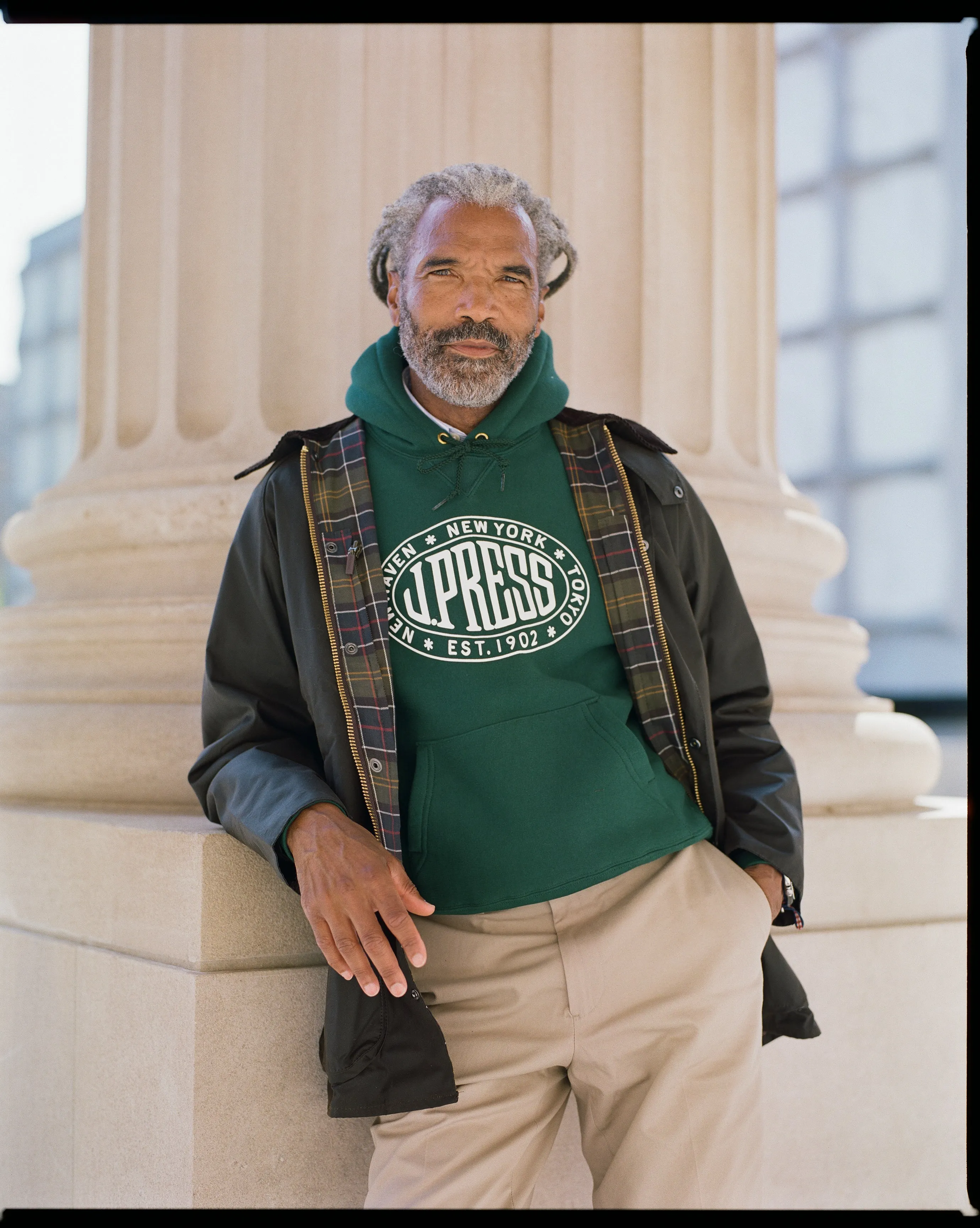 Made in USA J. Press Vintage Seal Logo Hoodie sold by J. Press product image thumbnail 2