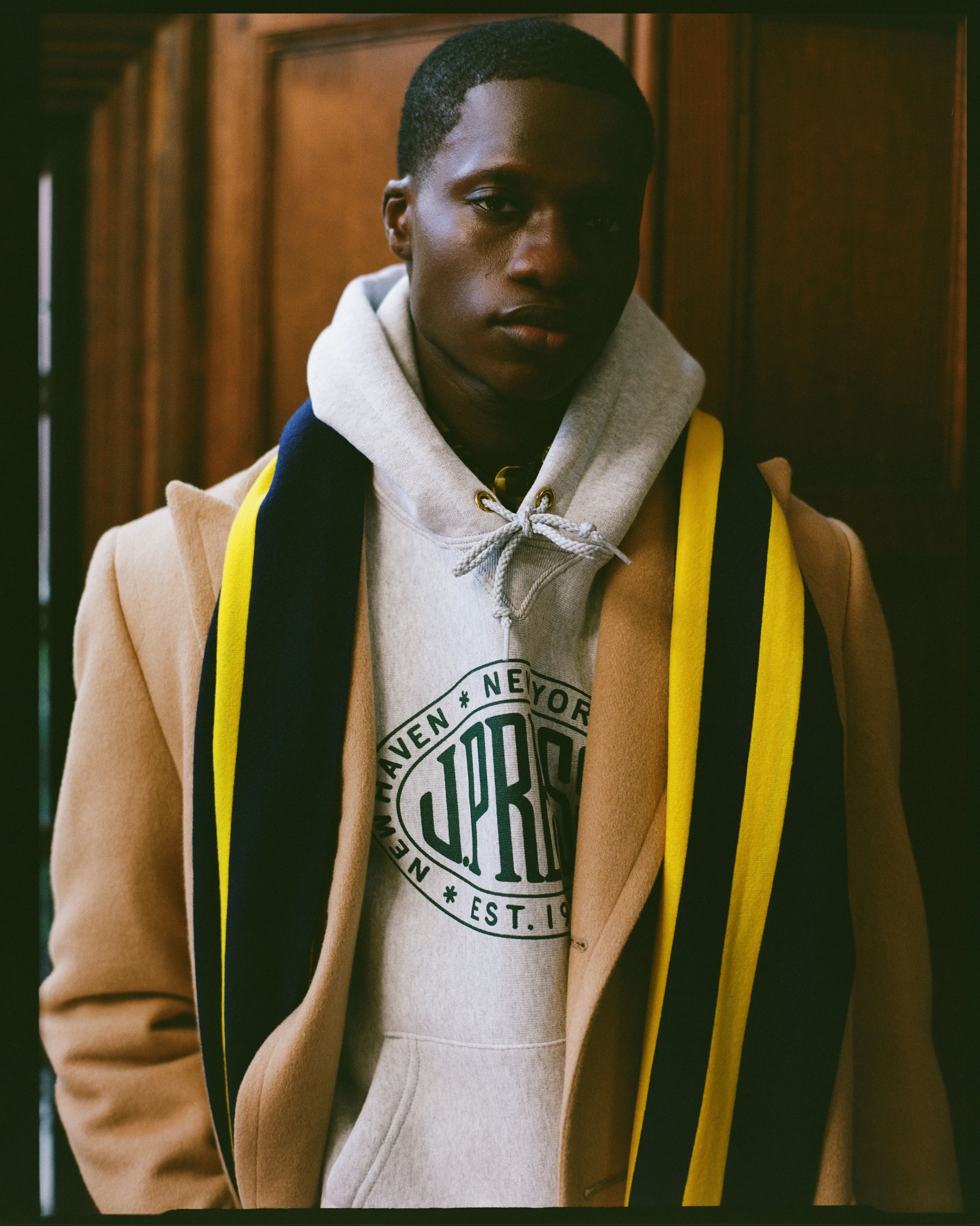 Made in USA J. Press Vintage Seal Logo Hoodie sold by J. Press product image thumbnail 2