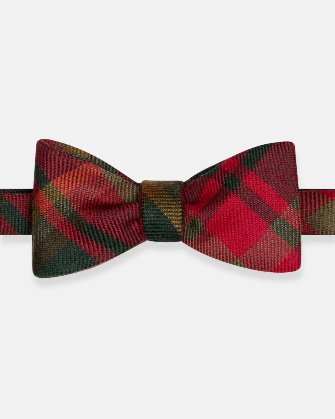 Made-in-UK Maple Leaf Tartan Wool Bow Tie sold by J. Press product image thumbnail 2