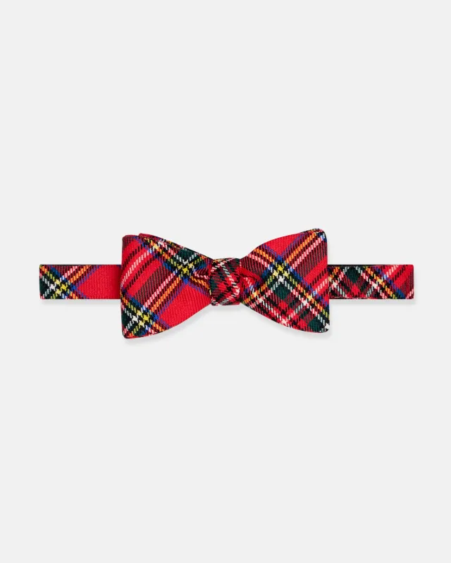 Made-in-England Royal Stewart Tartan Wool Bow Tie sold by J. Press