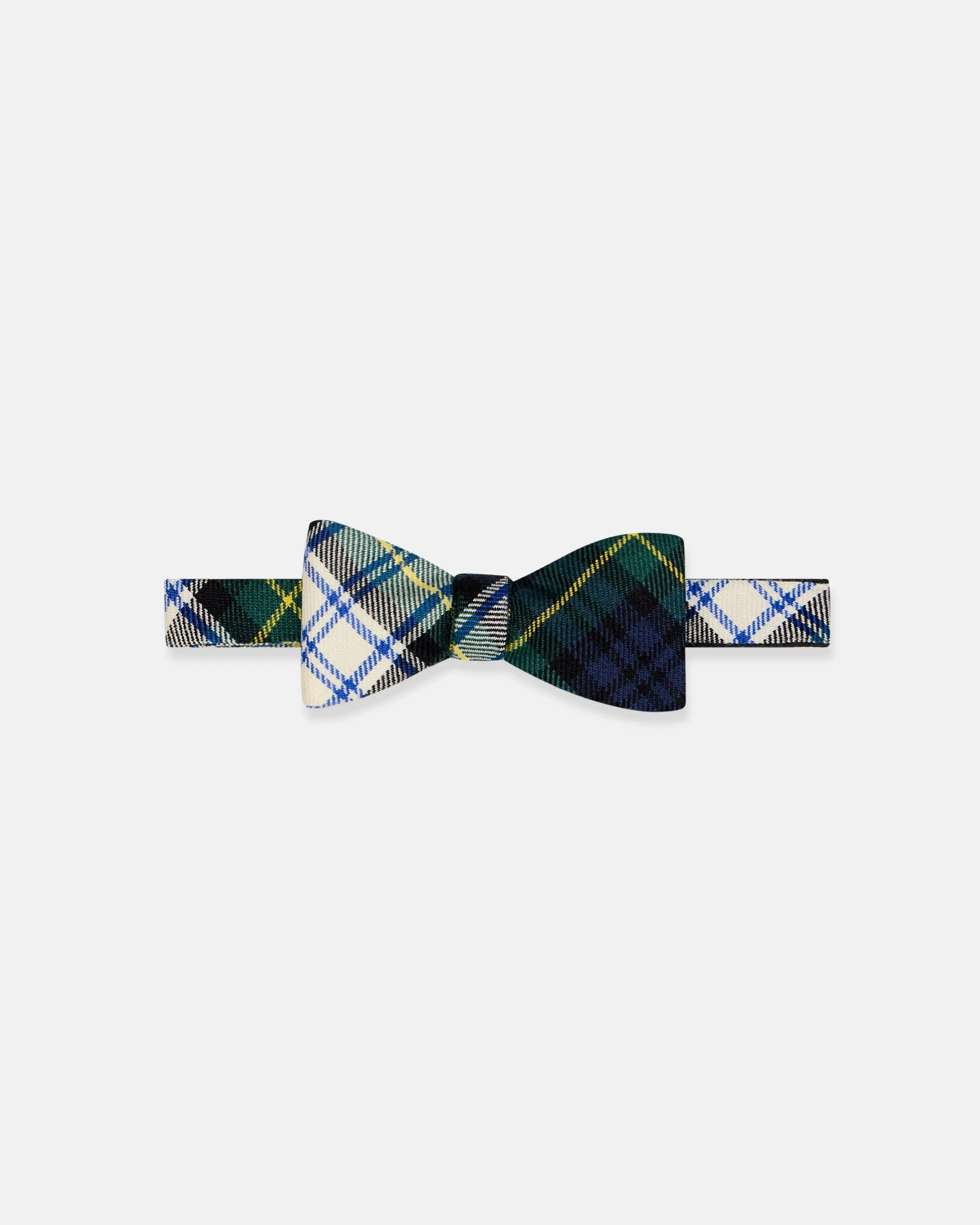 Made-in-UK Dress Gordon Tartan Wool Bow Tie sold by J. Press