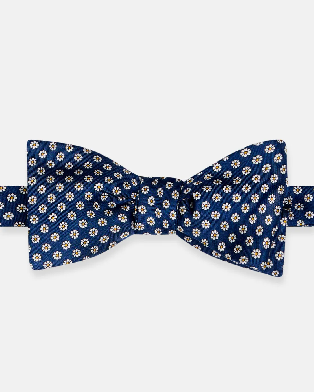 Made-in-UK Navy Printed Foulard Silk Bow Tie sold by J. Press product image thumbnail 2