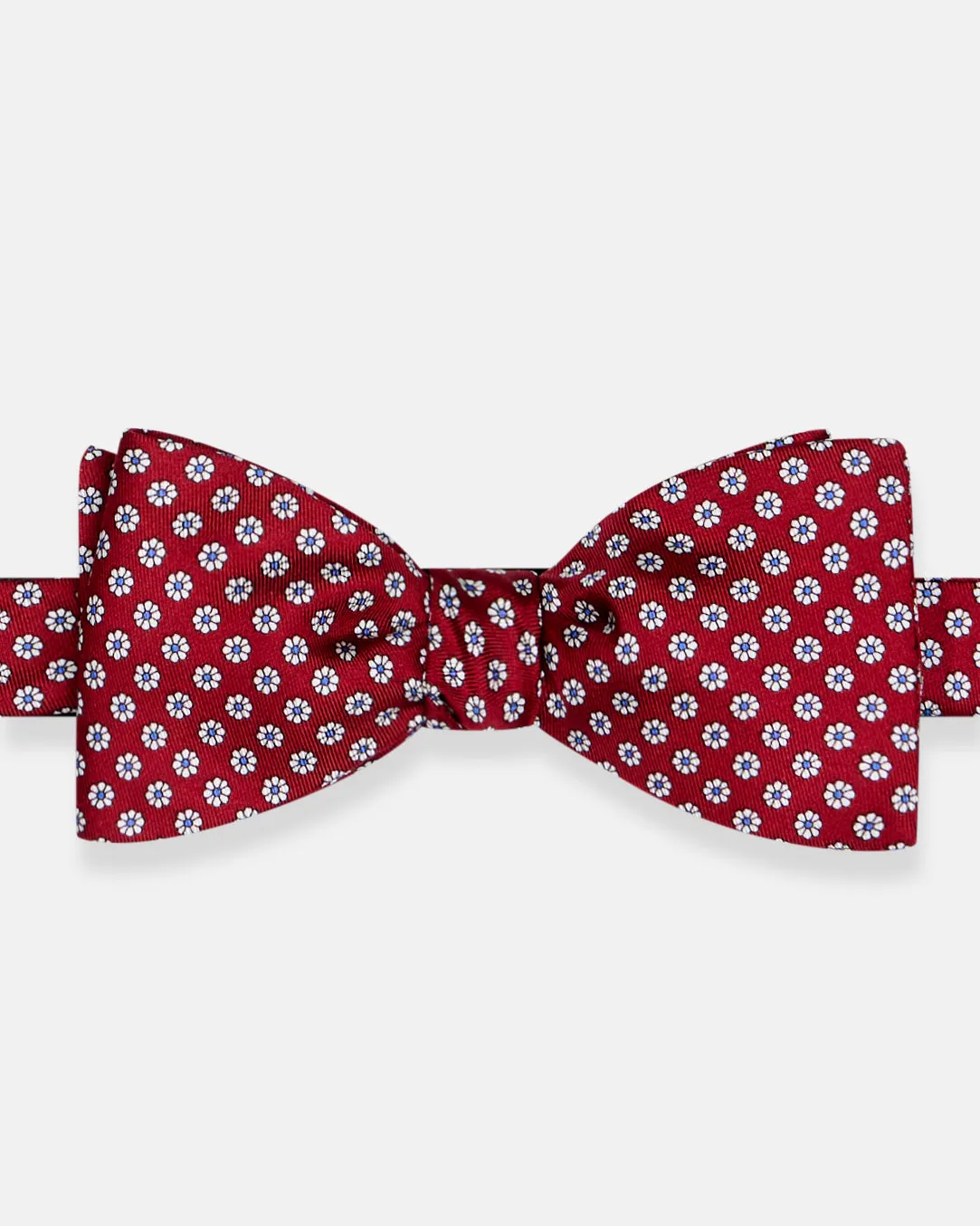 Made-in-UK Red Printed Foulard Silk Bow Tie sold by J. Press product image thumbnail 2