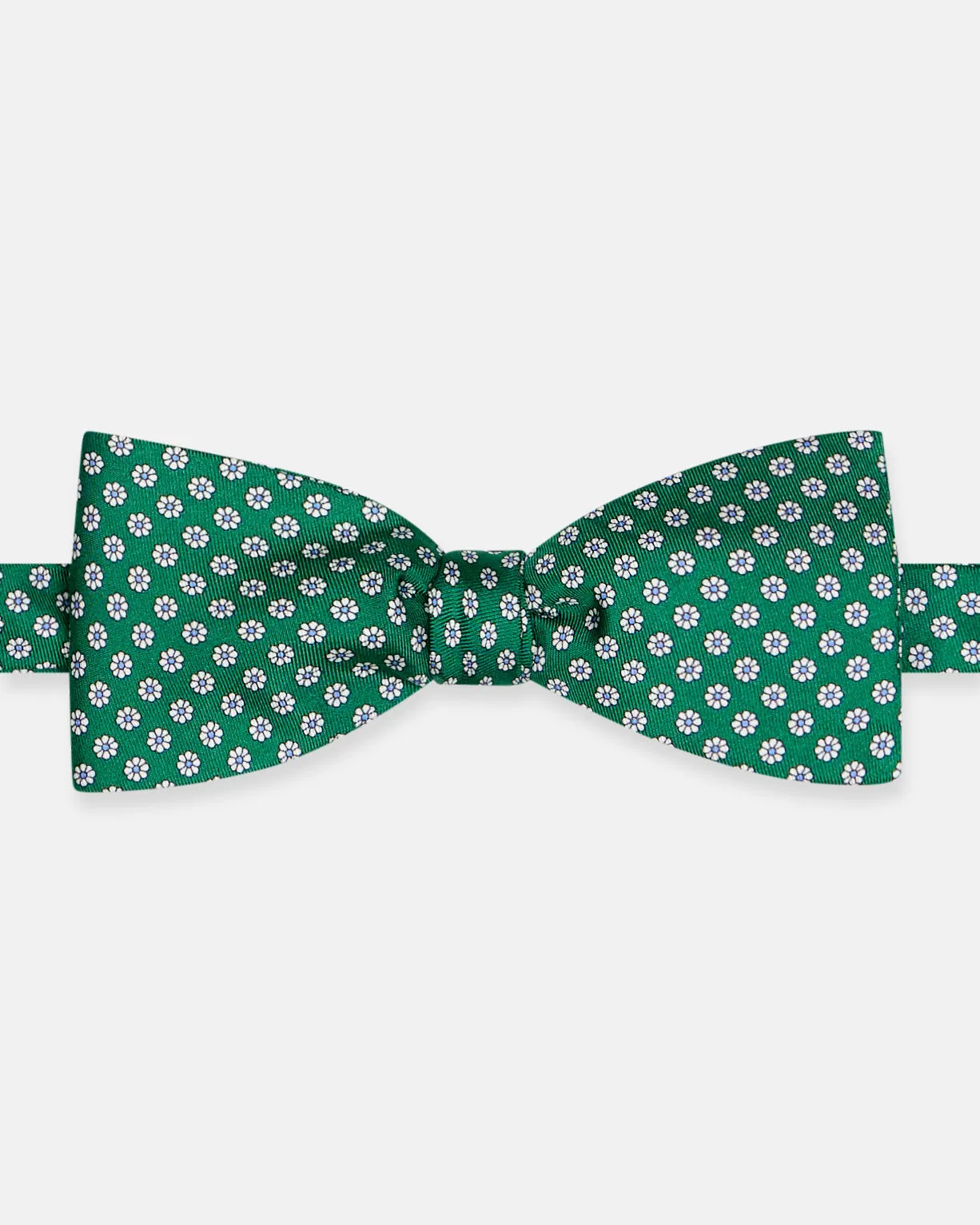 Made-in-UK Green Printed Foulard Silk Bow Tie sold by J. Press product image thumbnail 2