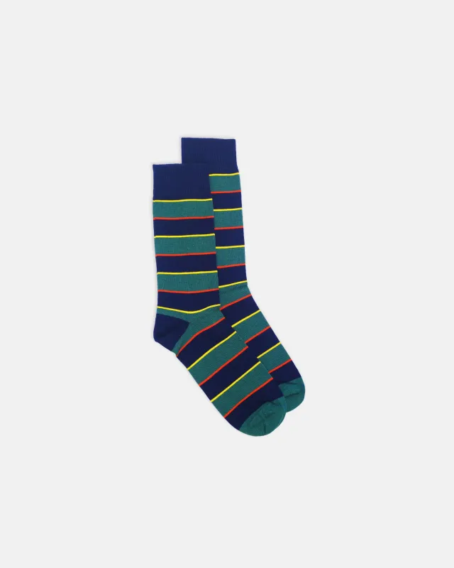 Argyll & Sutherland Regimental Stripe Cotton Sockss sold by J. Press